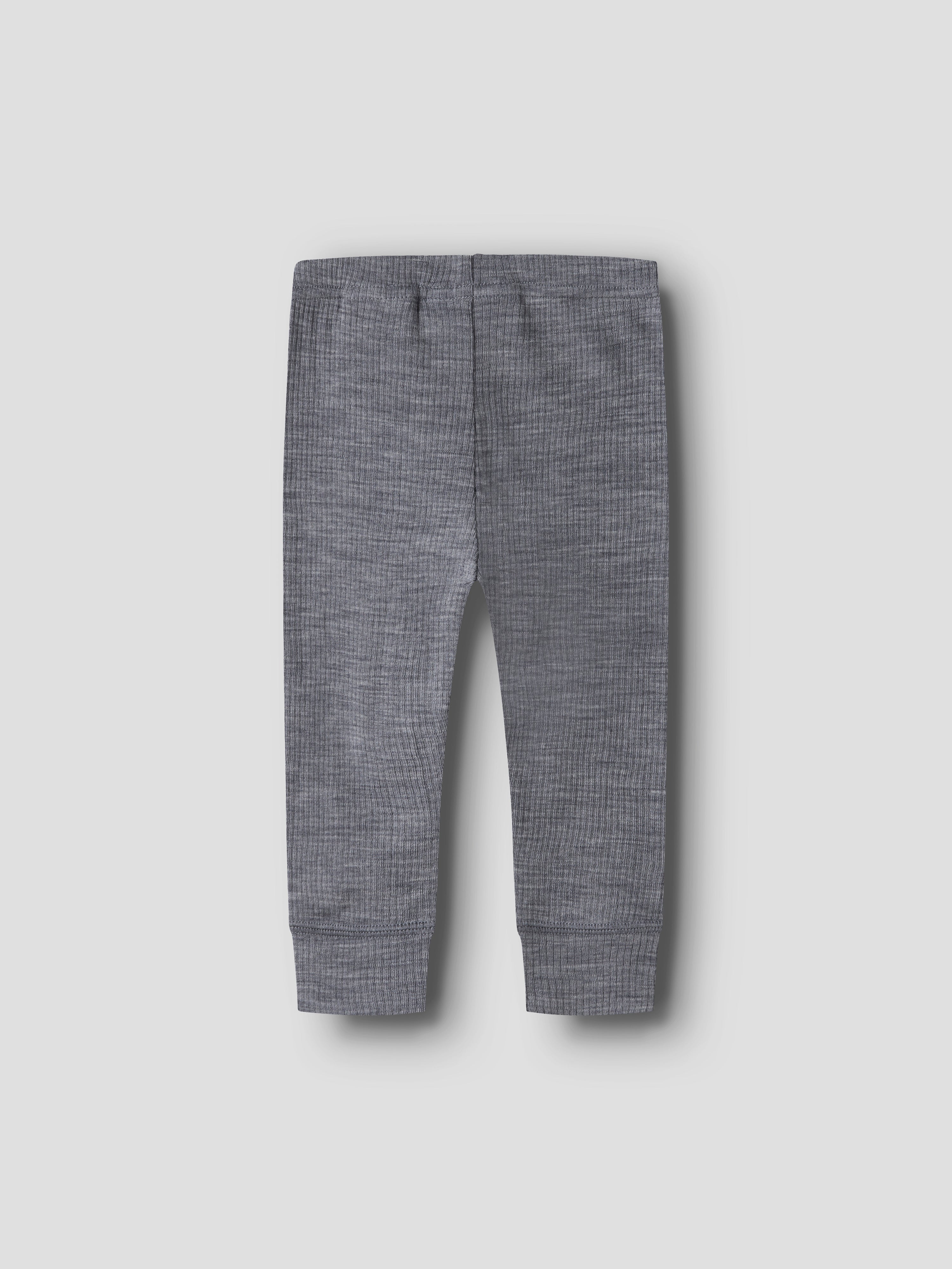 Name It Wax - Wool Rib Leggings - Folkstone Gray