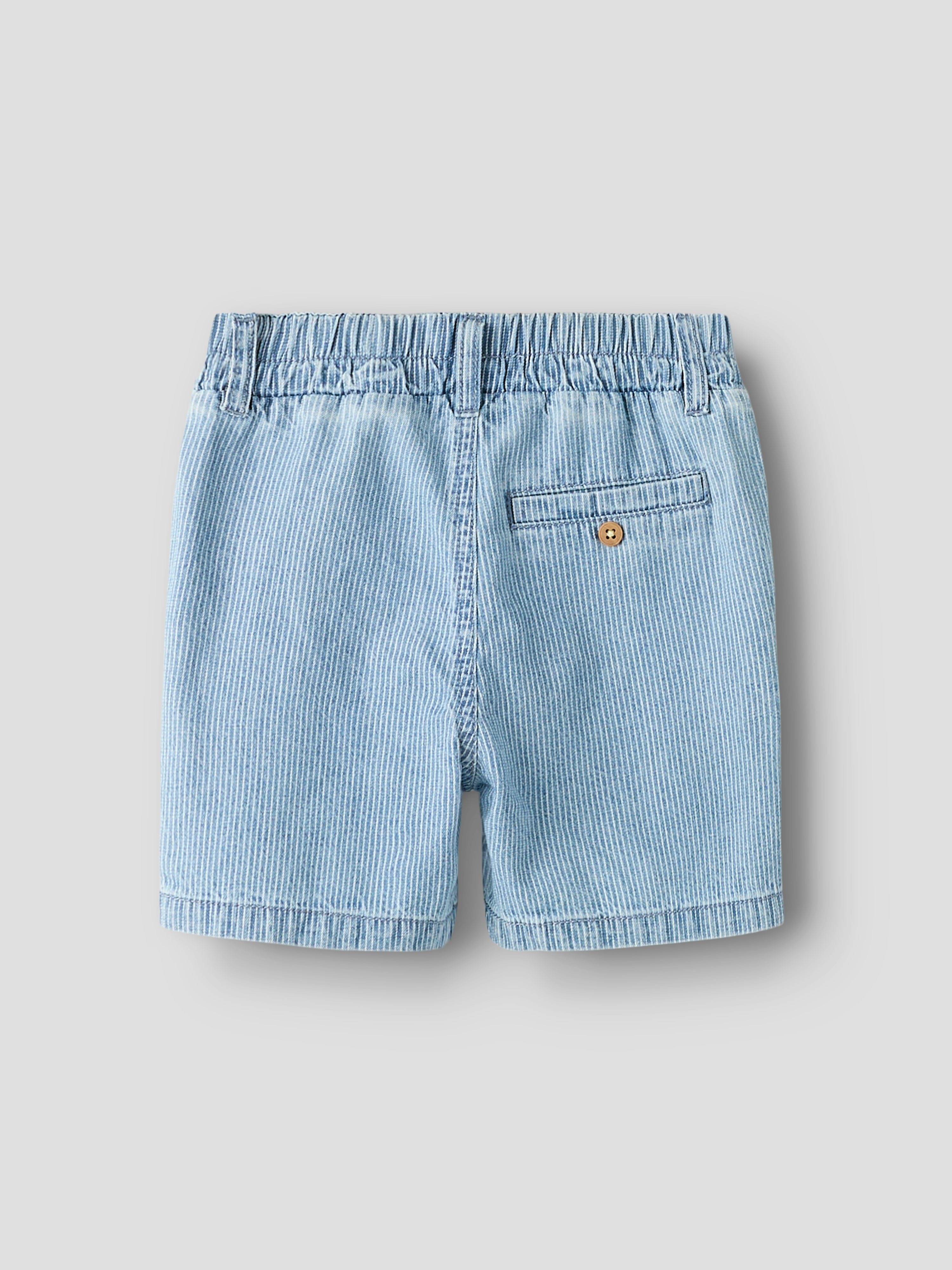 Name It Ryan - Jog Stripe Denim Shorts - Light Blue Denim