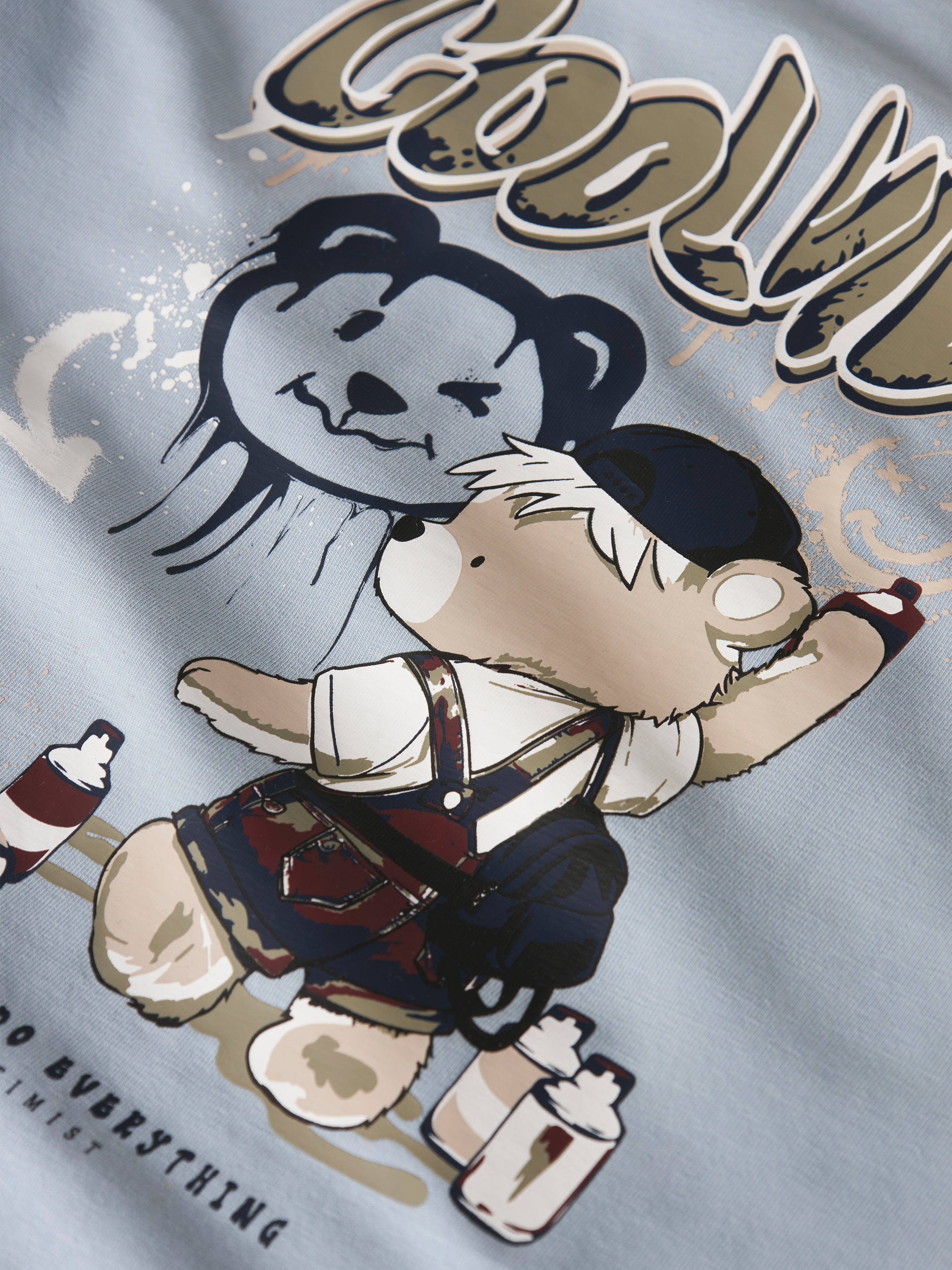 Name It Digro SS Top - Blue Fog