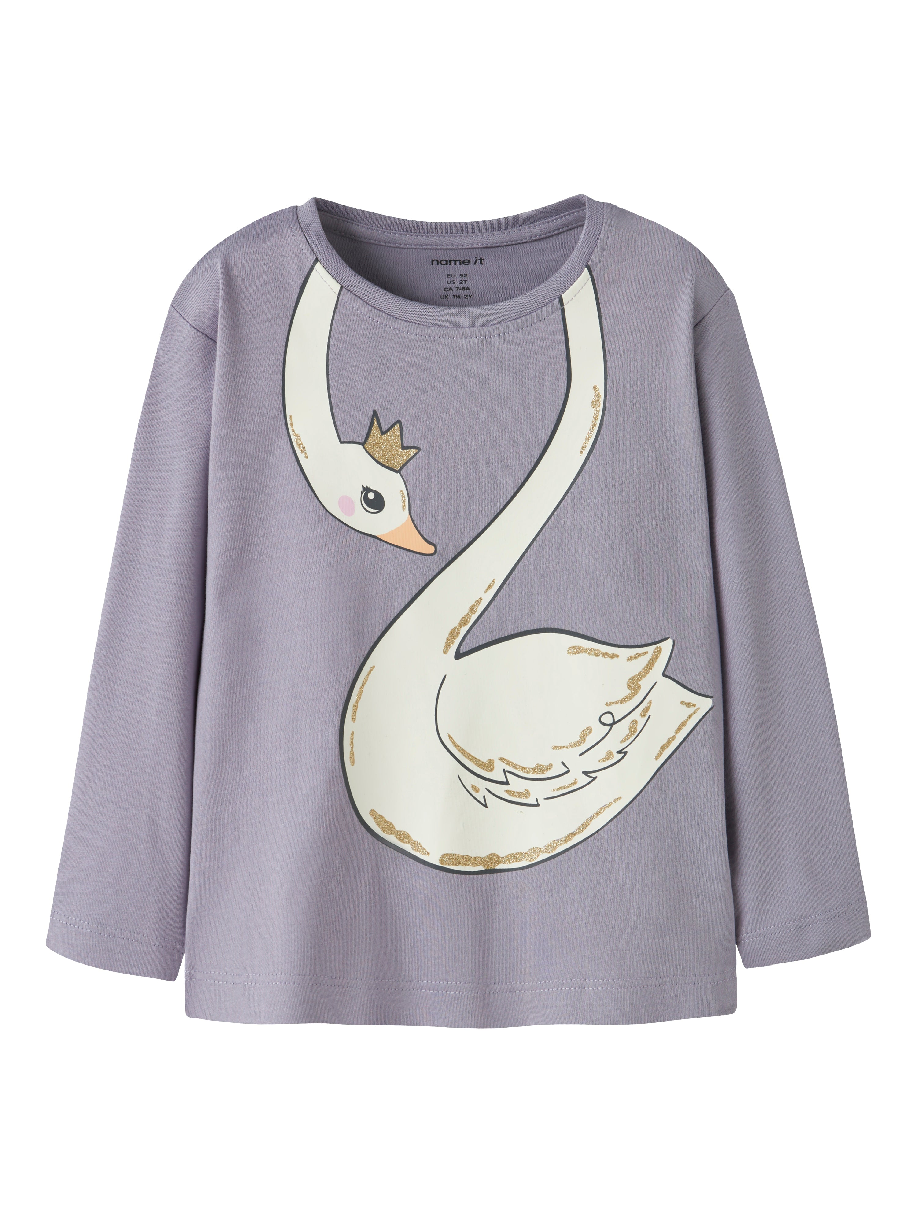 Name It Valiane LS Top - Lavender Gray