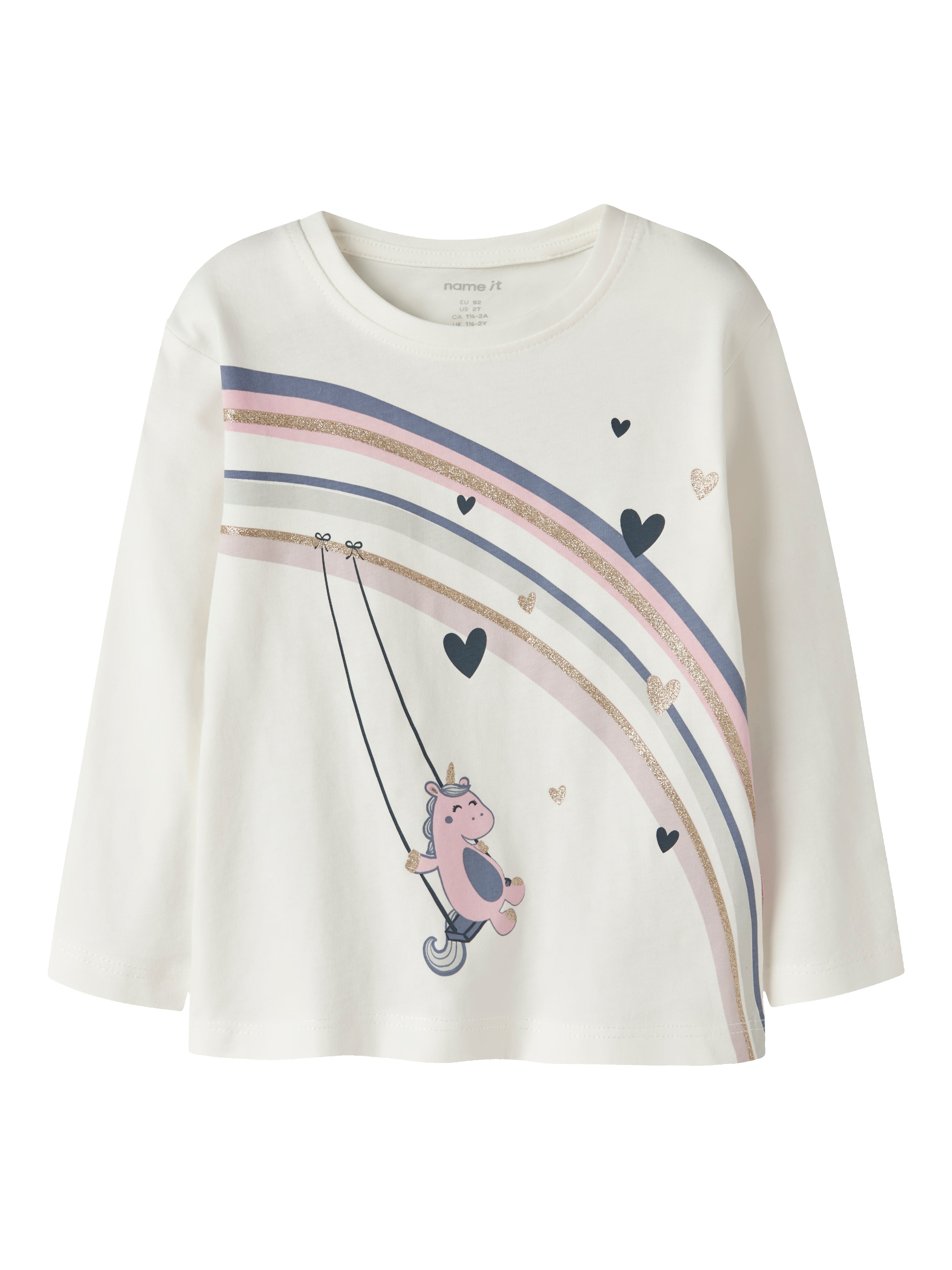 Name It Valiane LS Top - Cloud Dancer