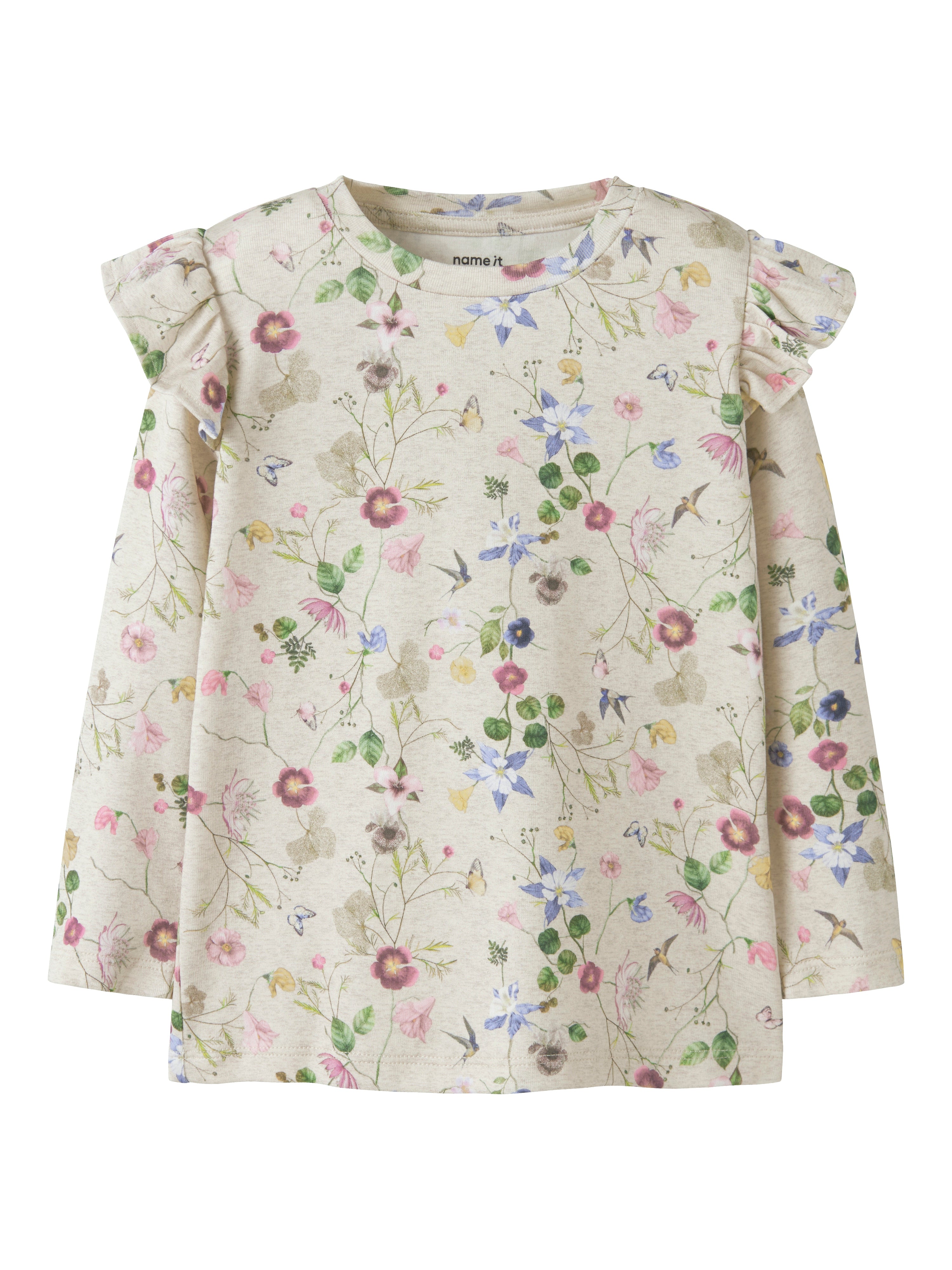 Name It Falca LS Top - Peyote Melange