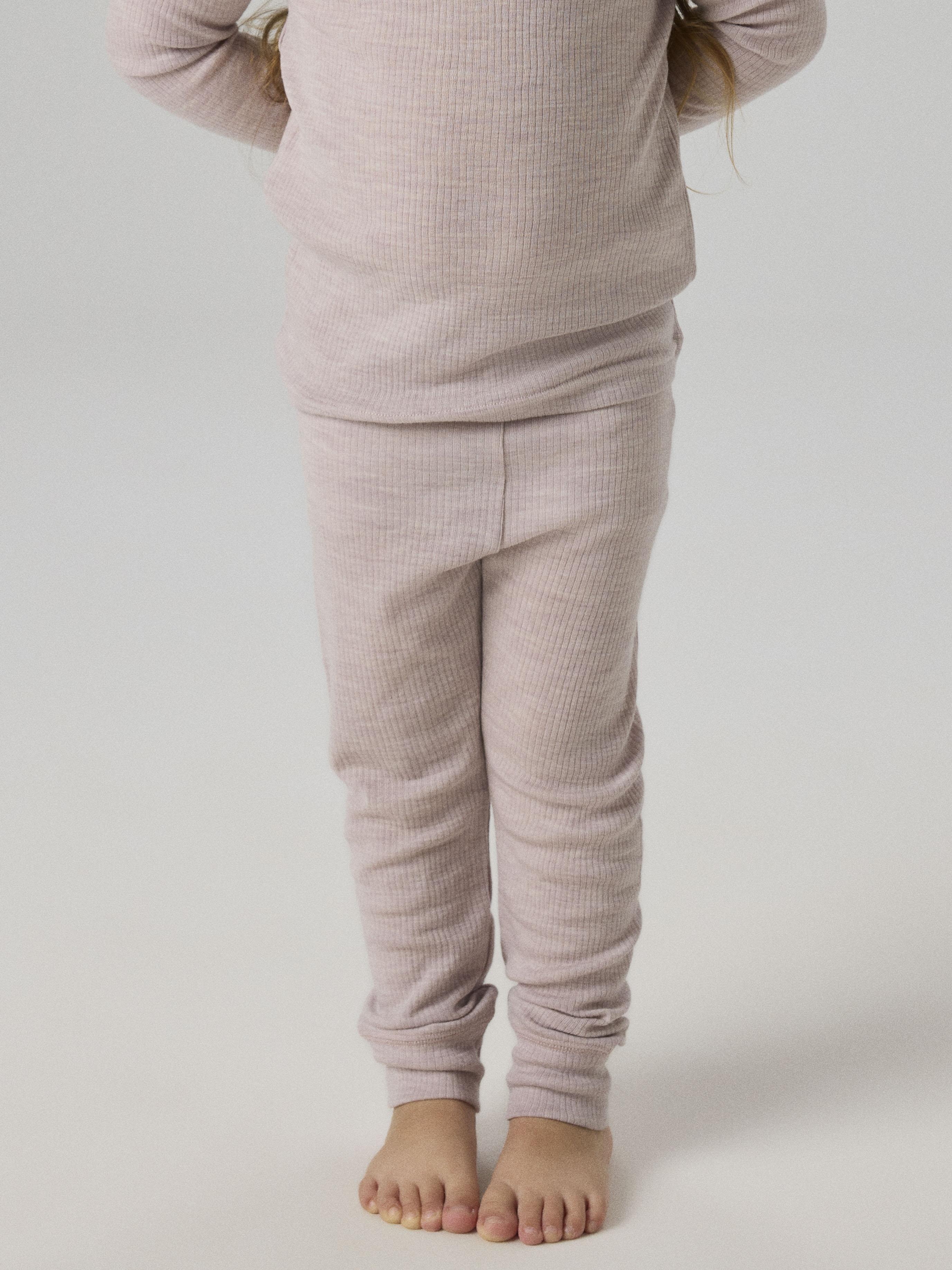 Name It Wax - Wool Rib Legging - Violet Ice
