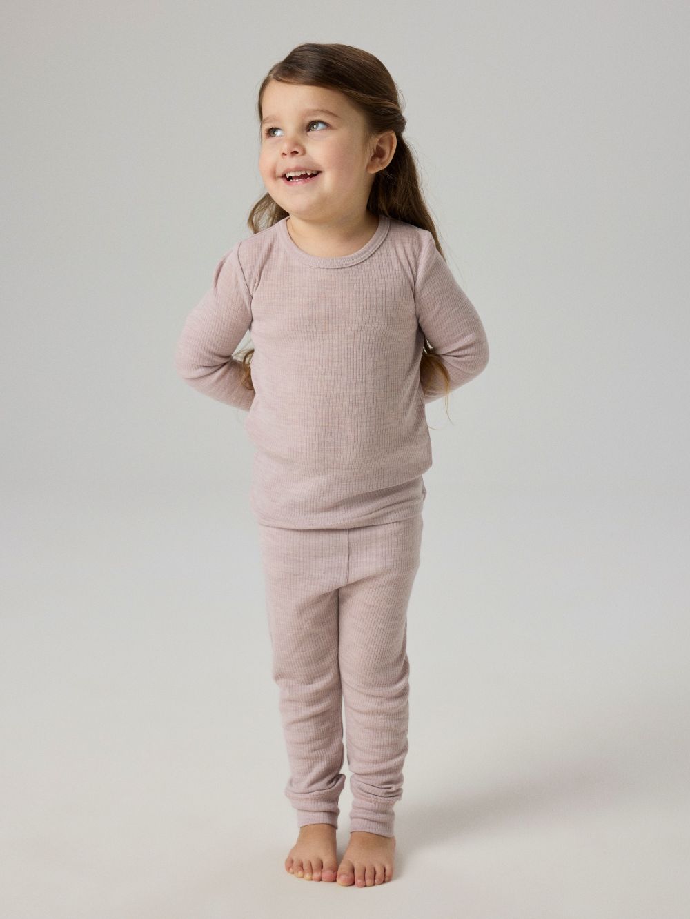 Name It Wax - Wool Rib Legging - Violet Ice