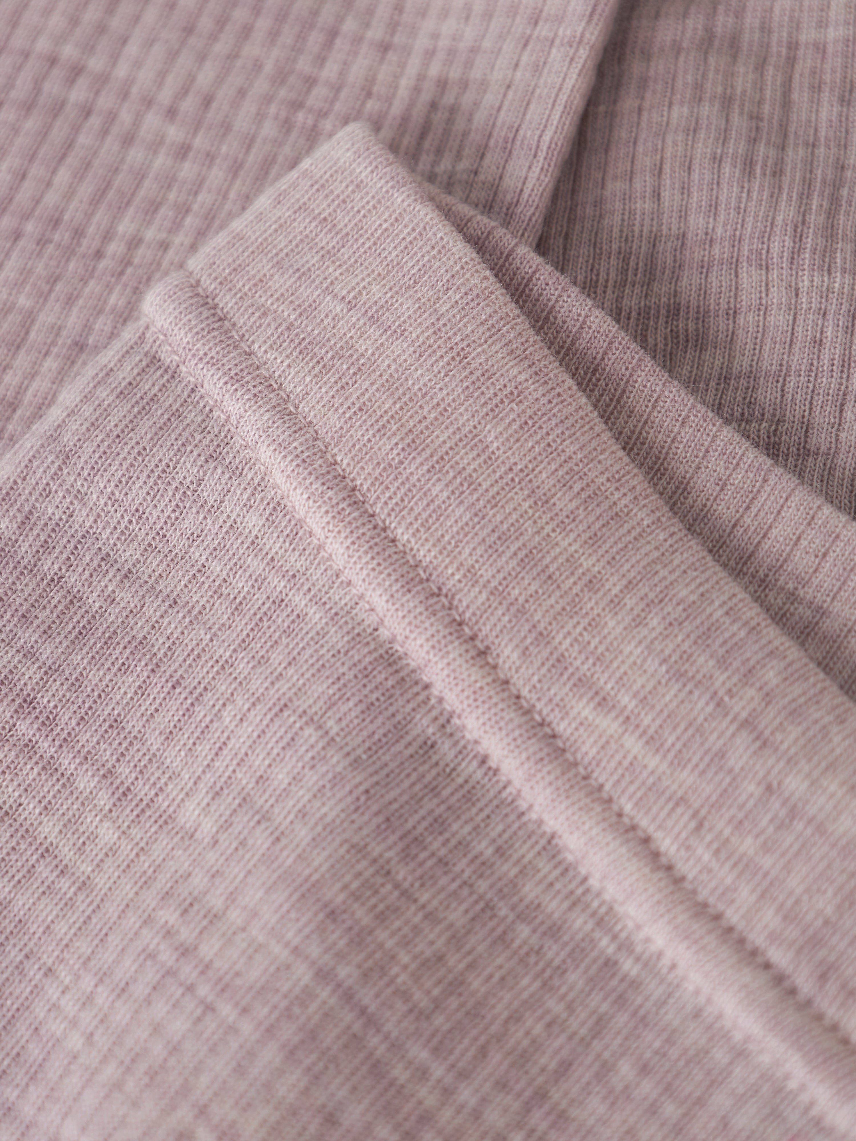Name It Wax - Wool Rib Legging - Violet Ice