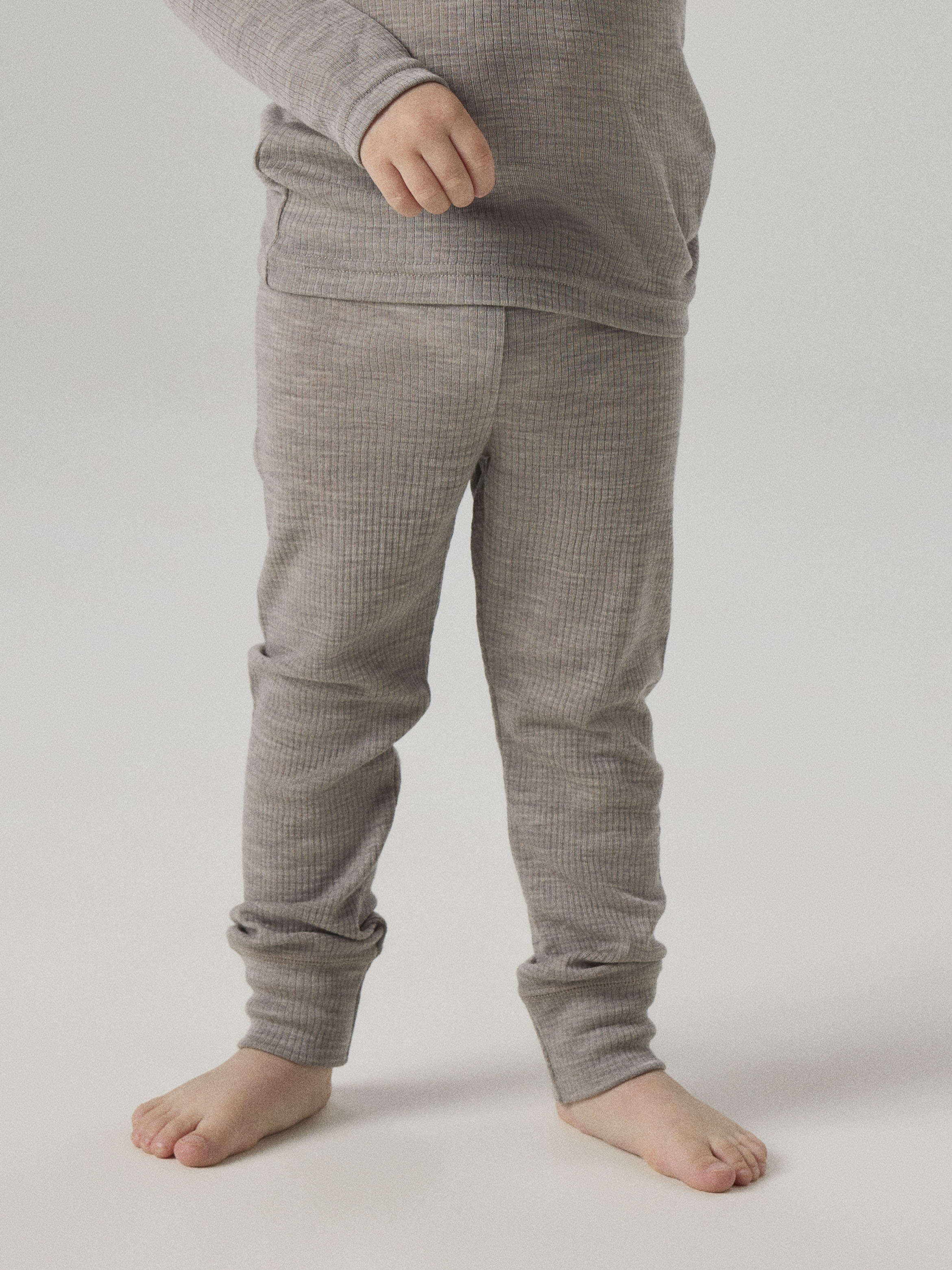 Name It Wax - Wool Rib Legging - Satellite