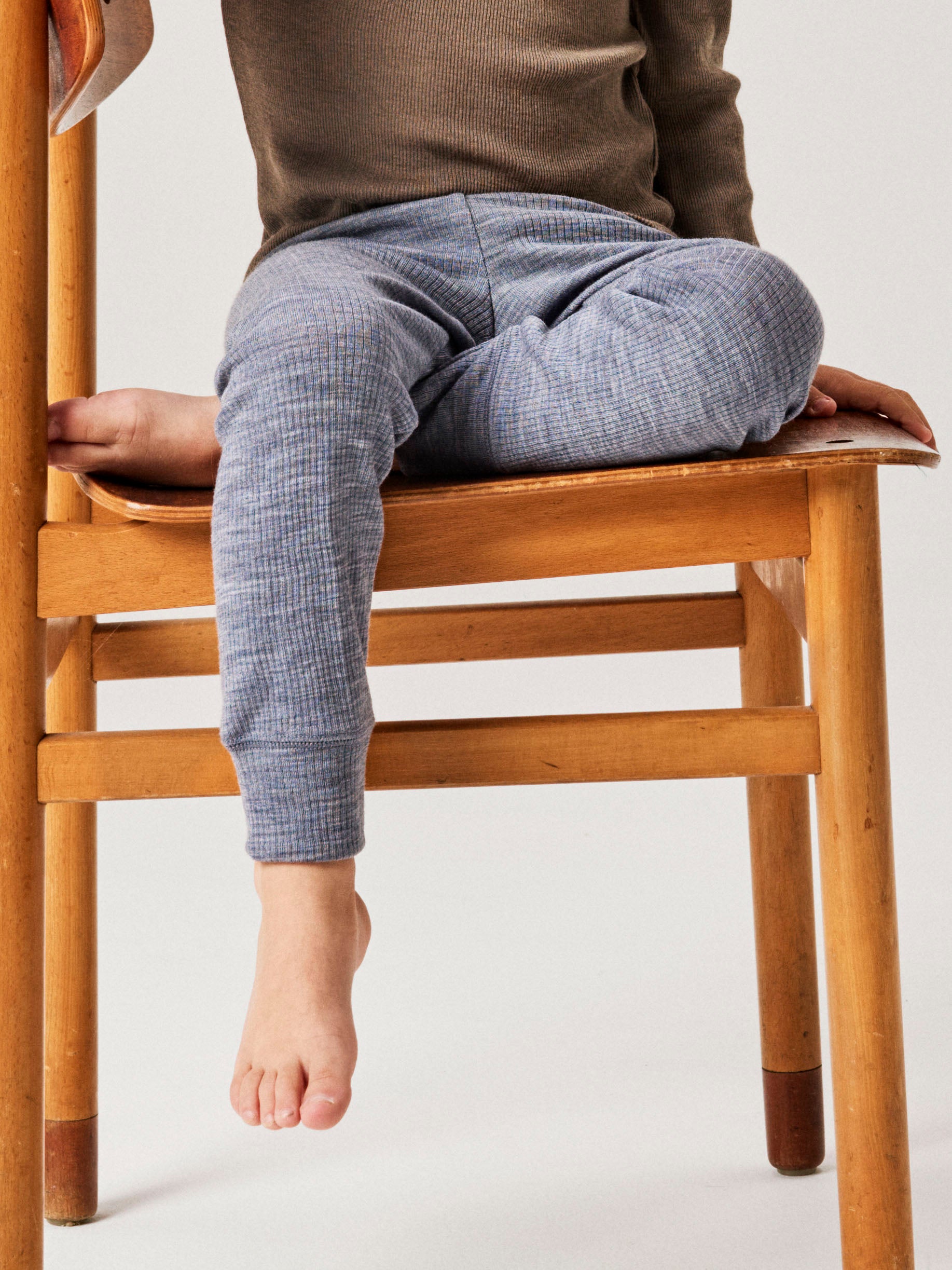 Name It Wax - Wool Rib Legging - Folkstone Gray