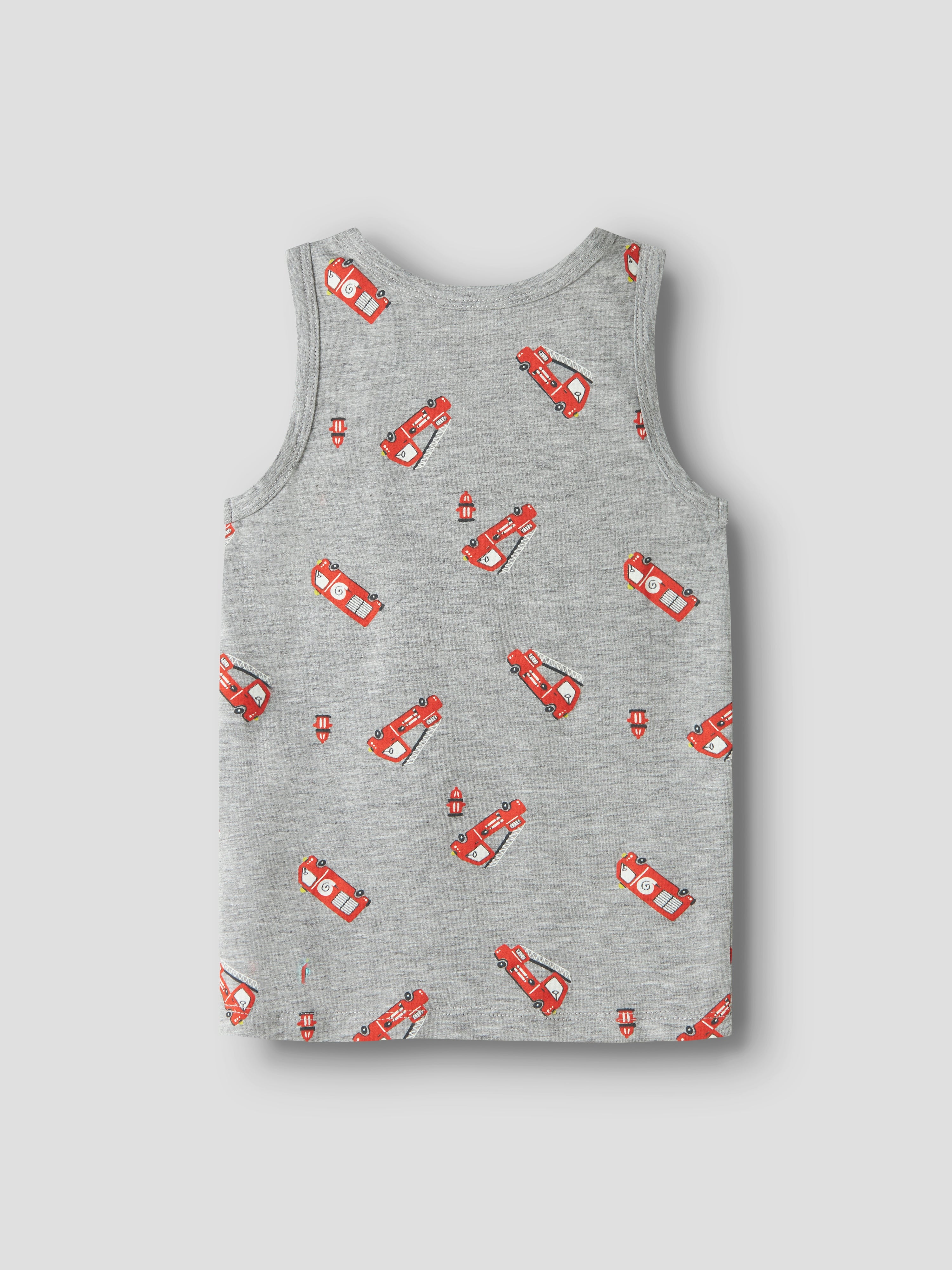 Name It Tank Top 2pak Grey Firetruck NOOS - Grey Melange