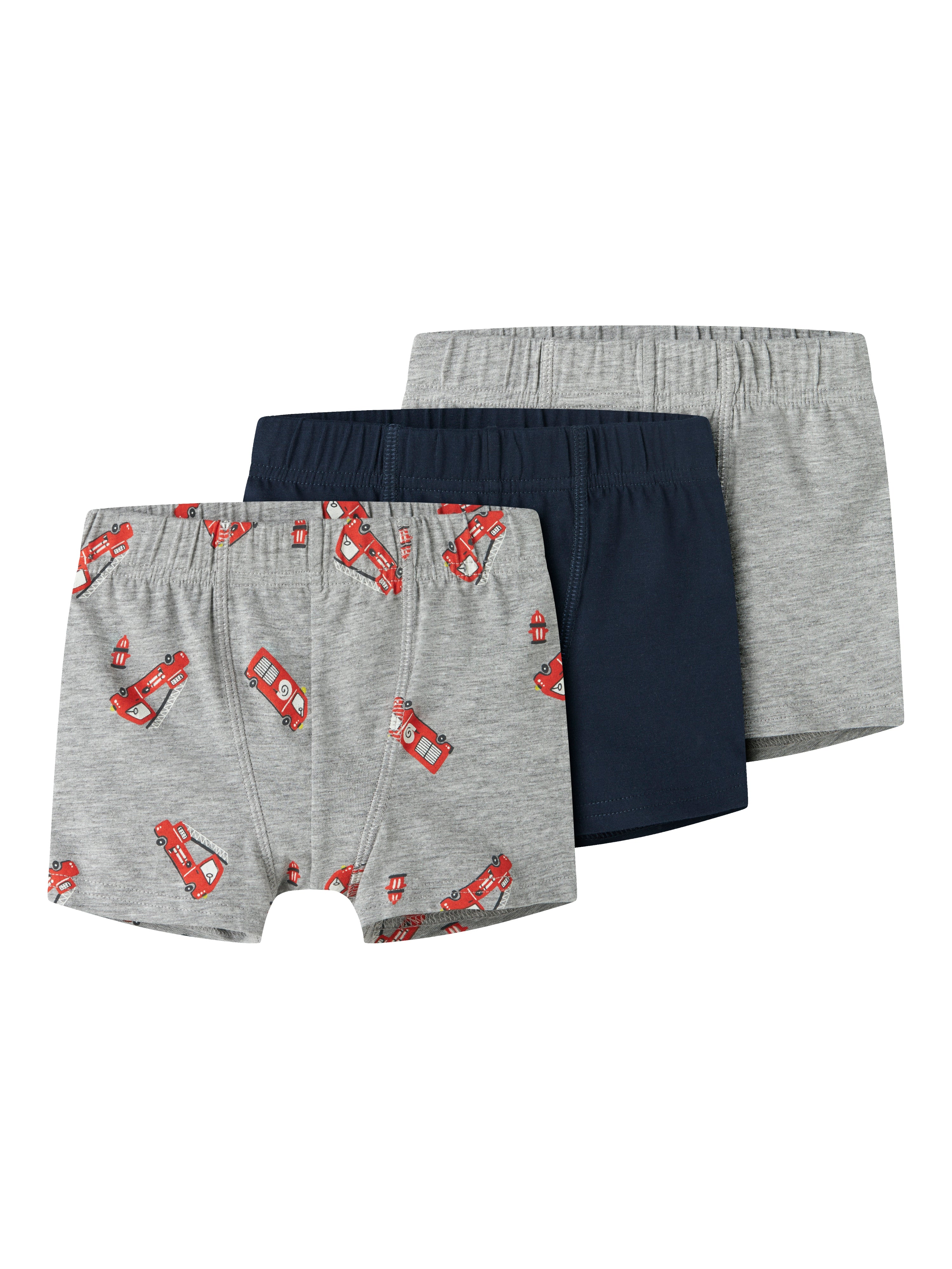 Name It Tights 3pak Grey Firetruck NOOS - Grey Melange