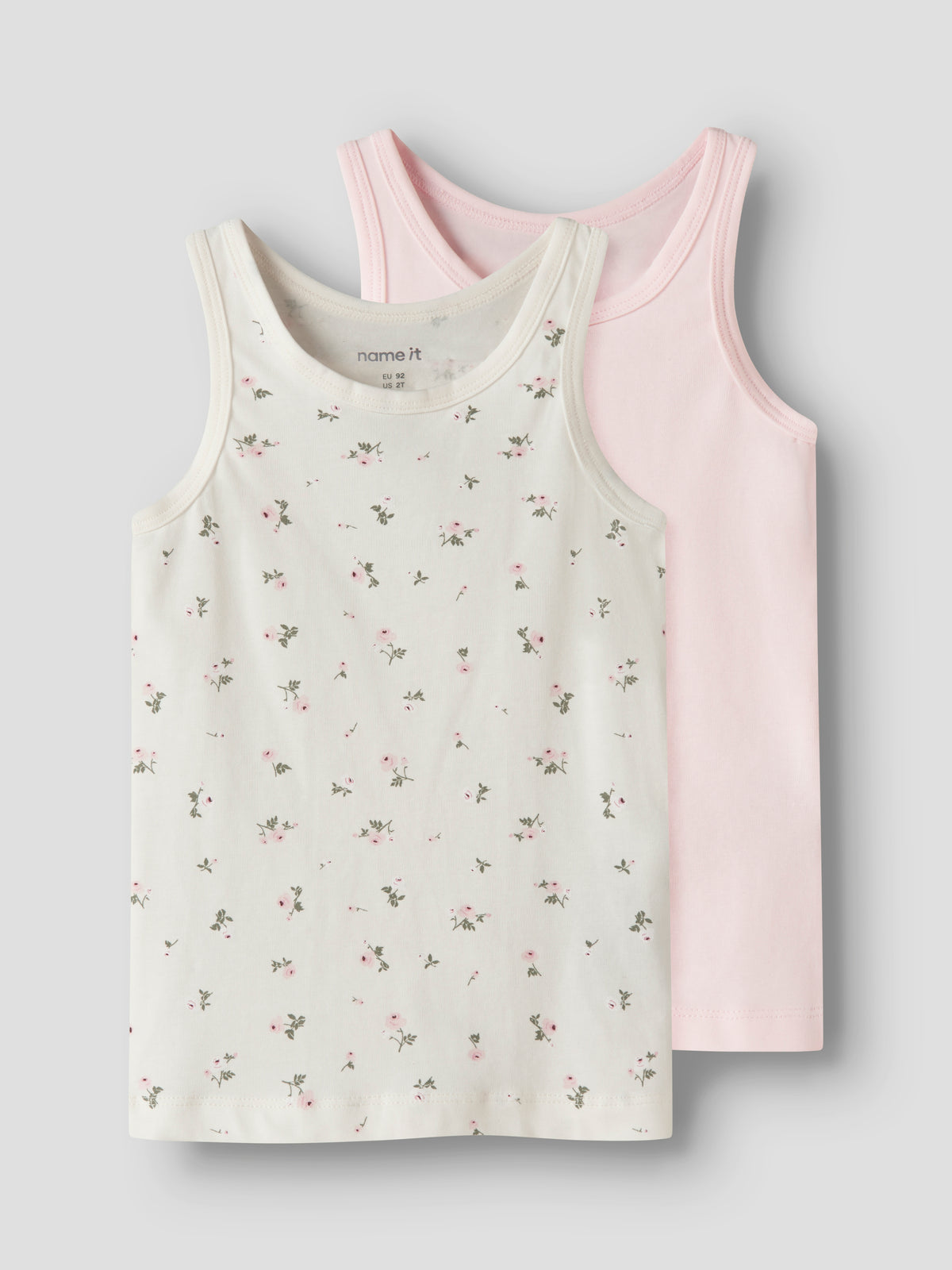 Name It Tank Top 2pak Jet Stream Flower - Jet Stream w/ Ballerina