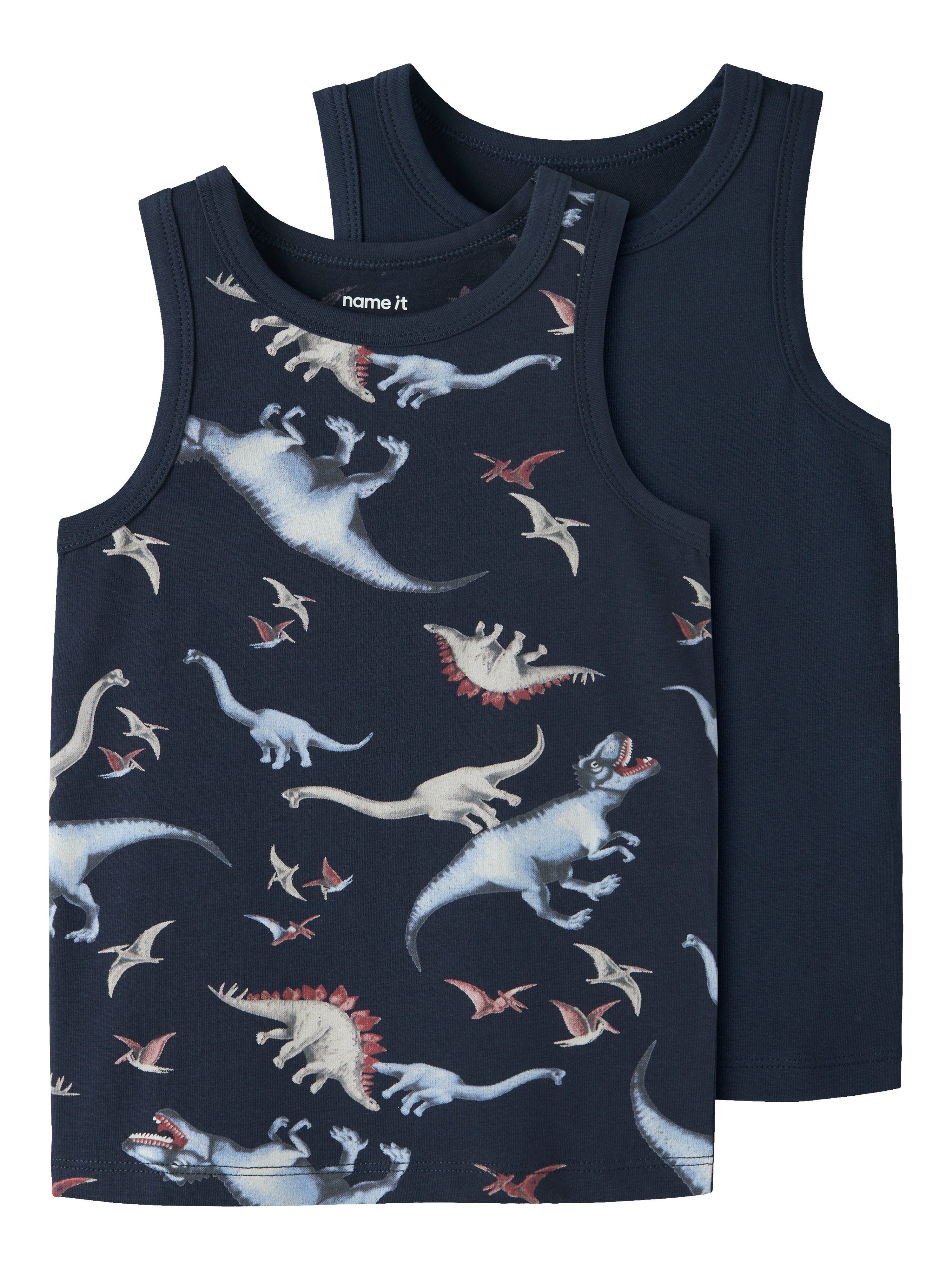 Name It Tank Top 2pak Navy Dino NOOS - Navy Blazer