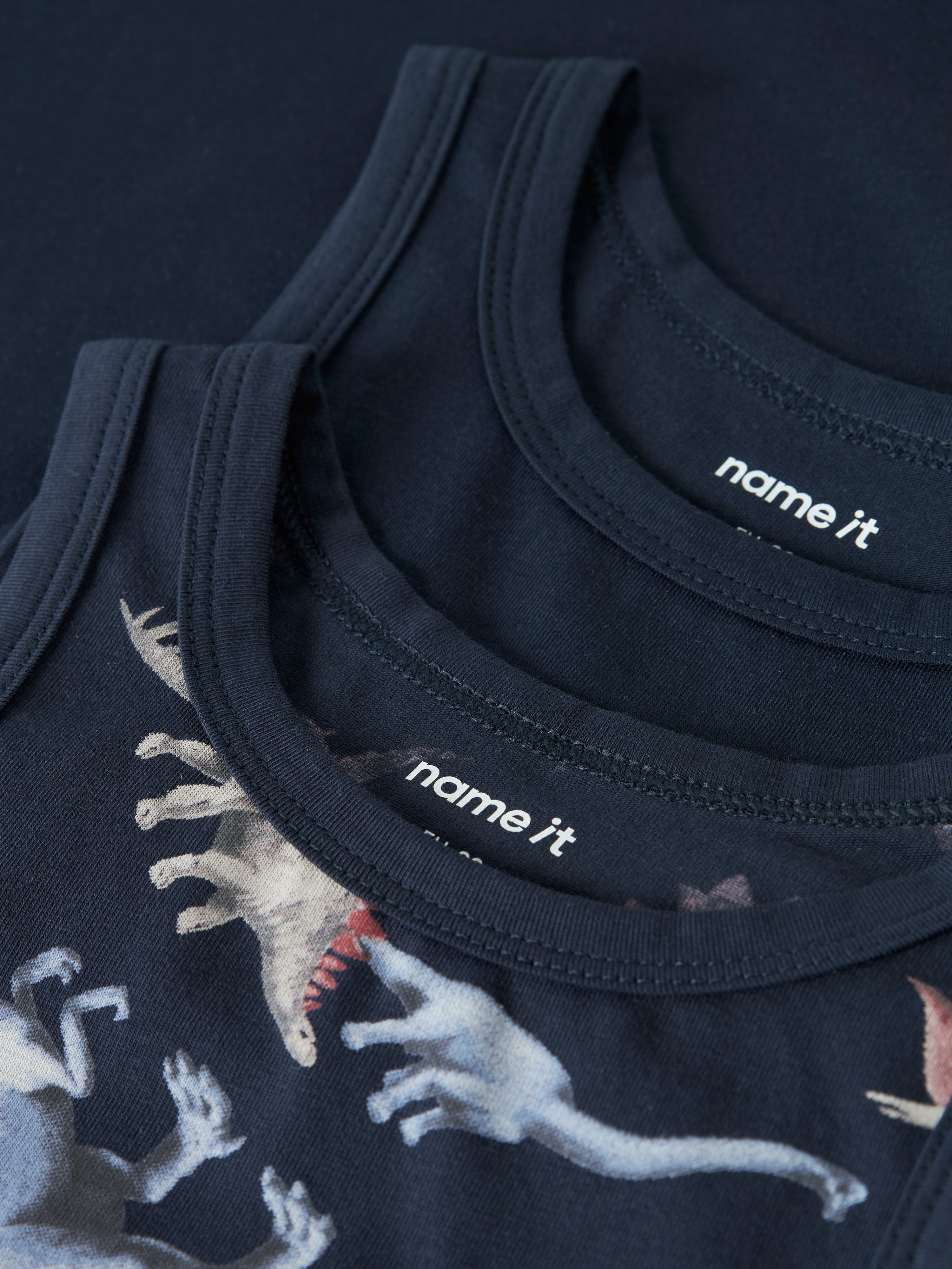 Name It Tank Top 2pak Navy Dino NOOS - Navy Blazer