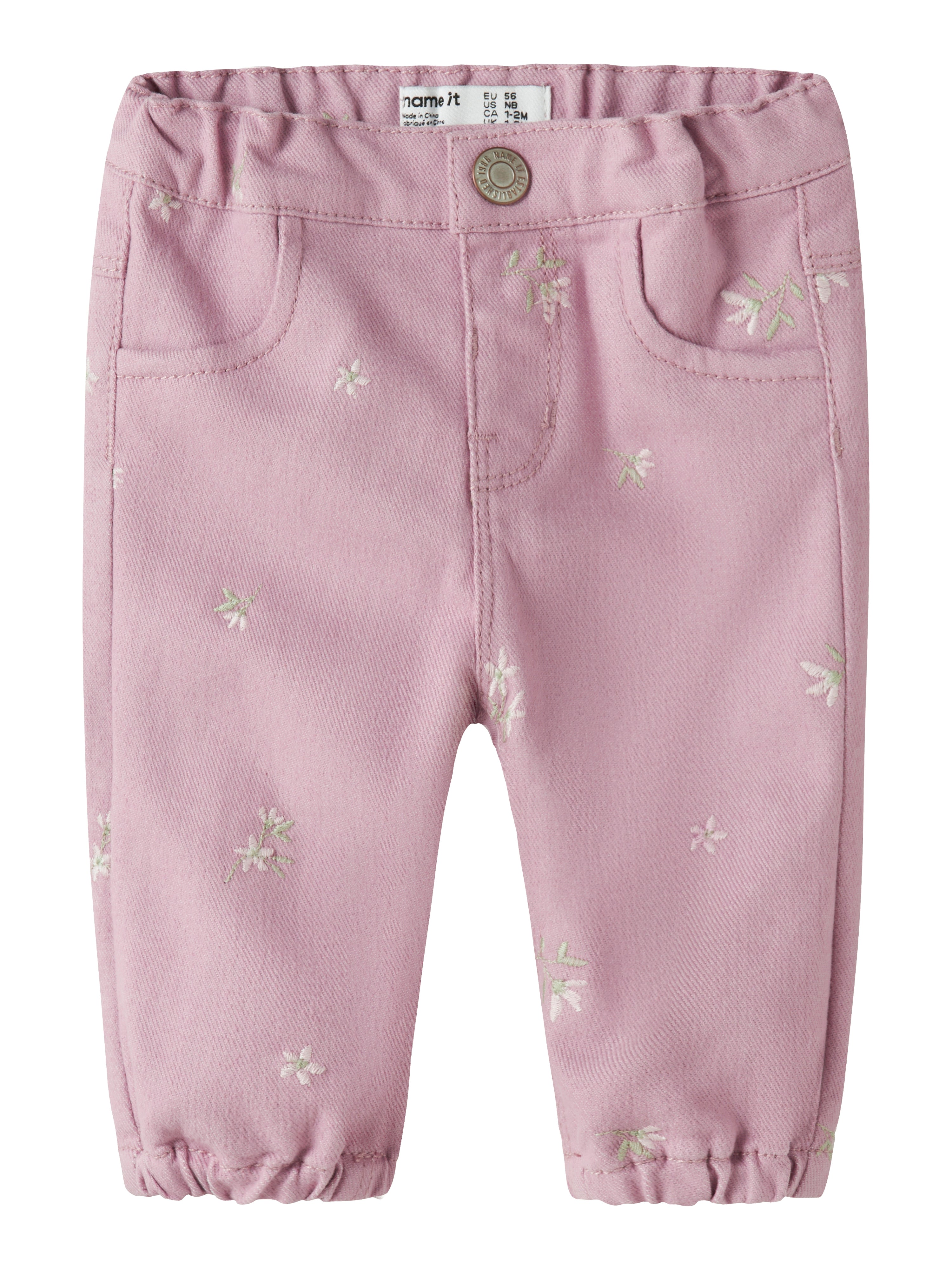 Name It Rose Loose Twill Pants - Dawn Pink