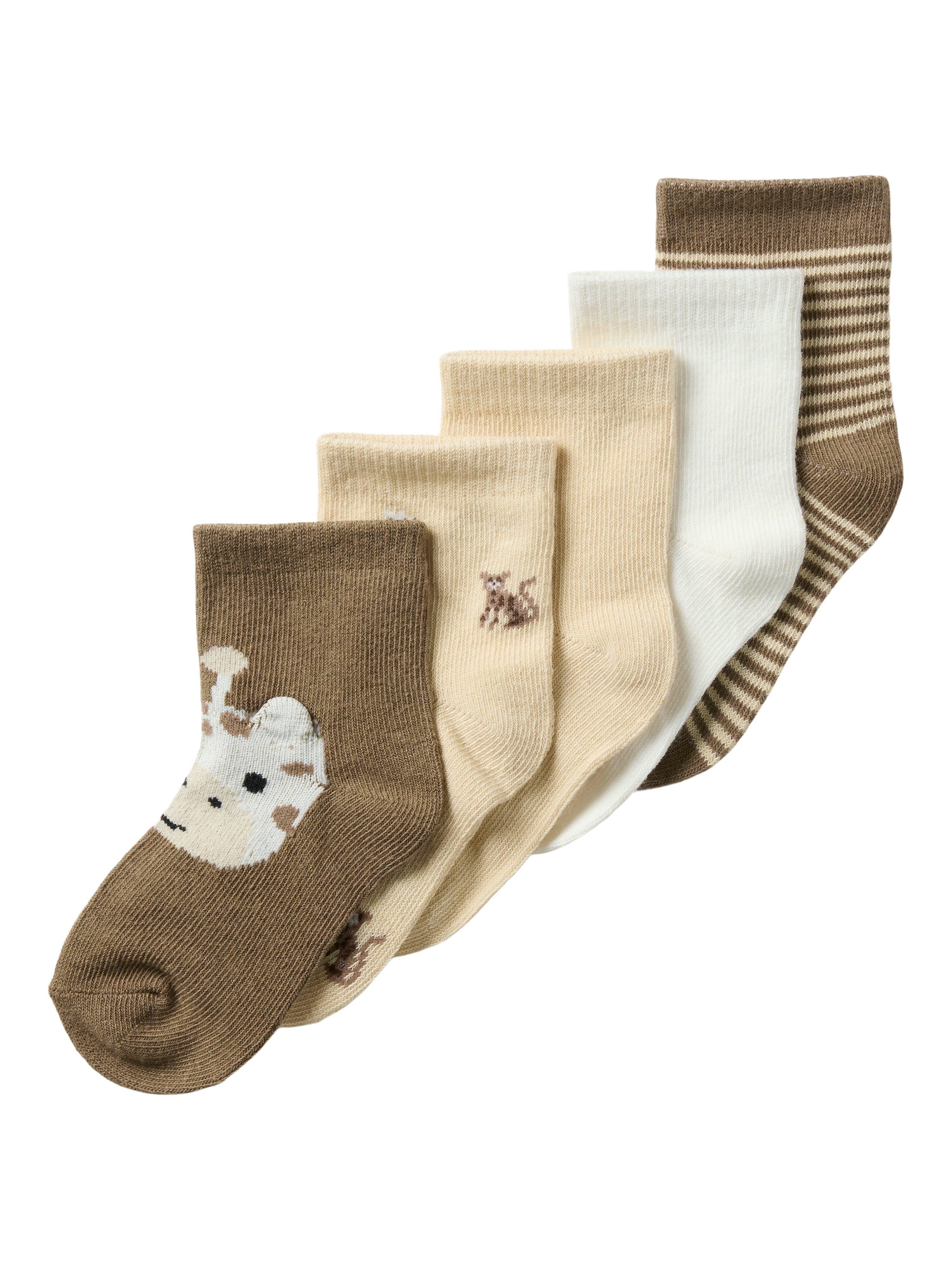 Name It Touni 5 pak Strømper - Summer sand