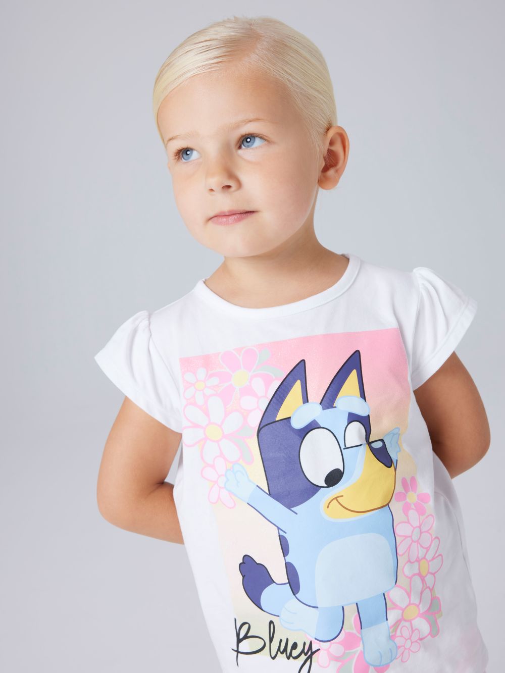 Name It Maka - Bluey SS Top - Bright White
