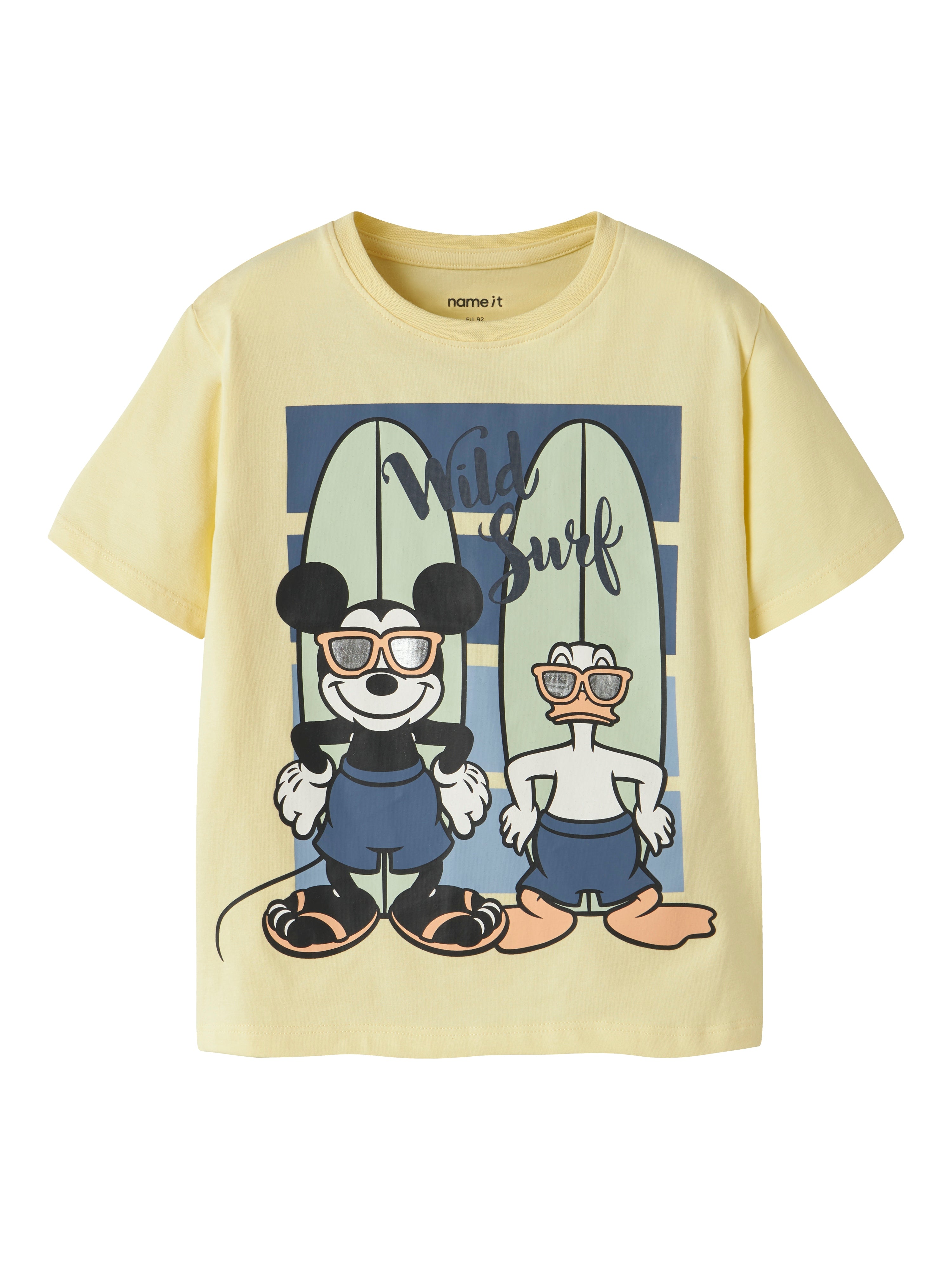 Name It Art - Mickey SS Top - Double Cream