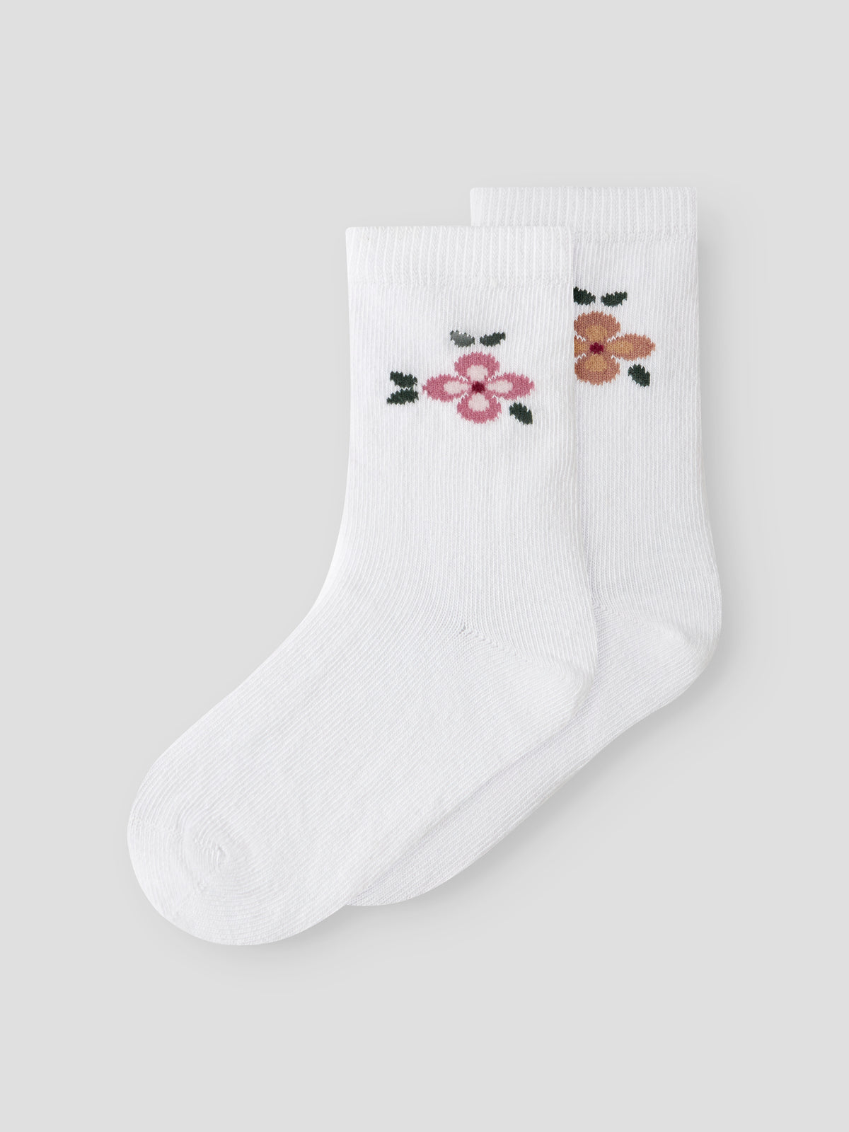 Name It Hollie - 2P Sock - Bright White / Bright White