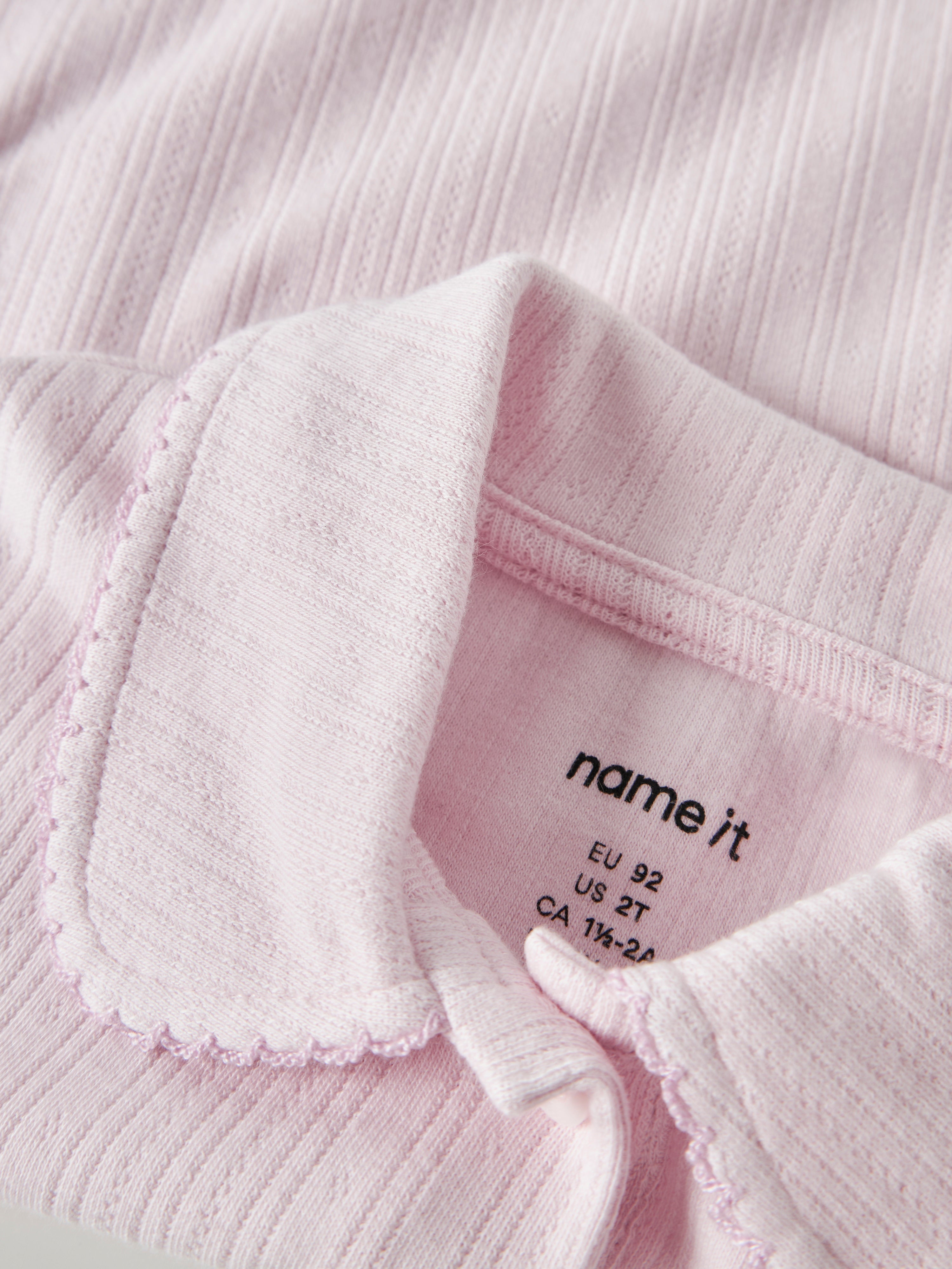 Name It Judy - SS Slim Top - Cradle Pink