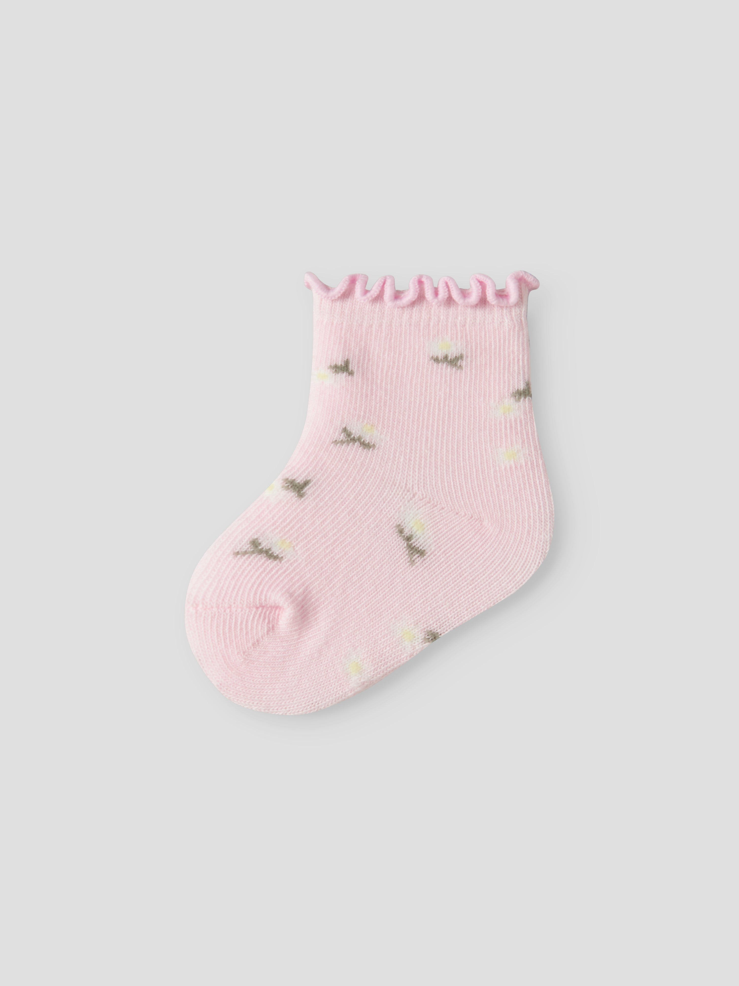 Name It Juberry - 2 pak strømper - Cloud Dancer/Cradle Pink