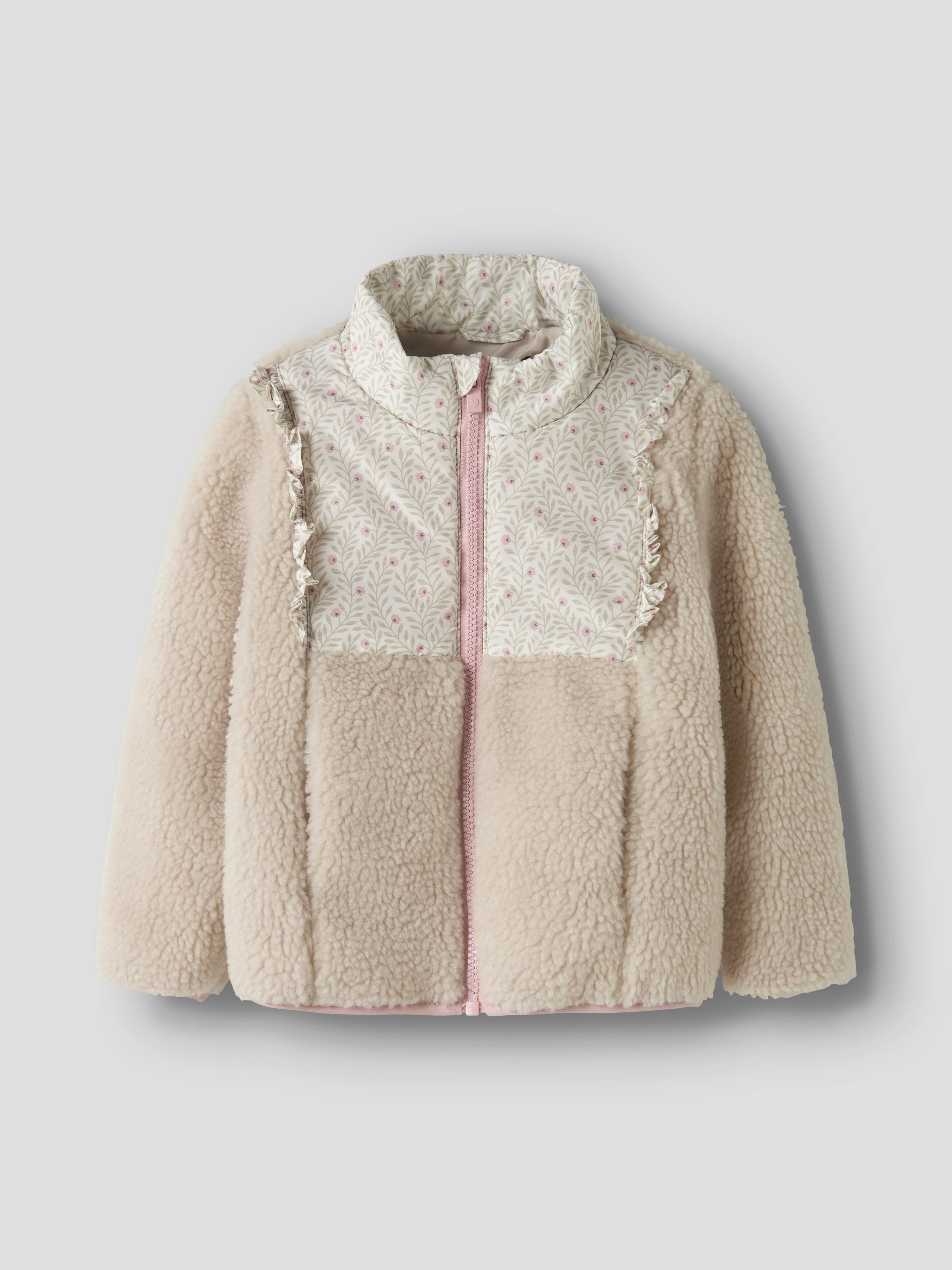 Name It - Minna Teddy Jacket - Rainy Day