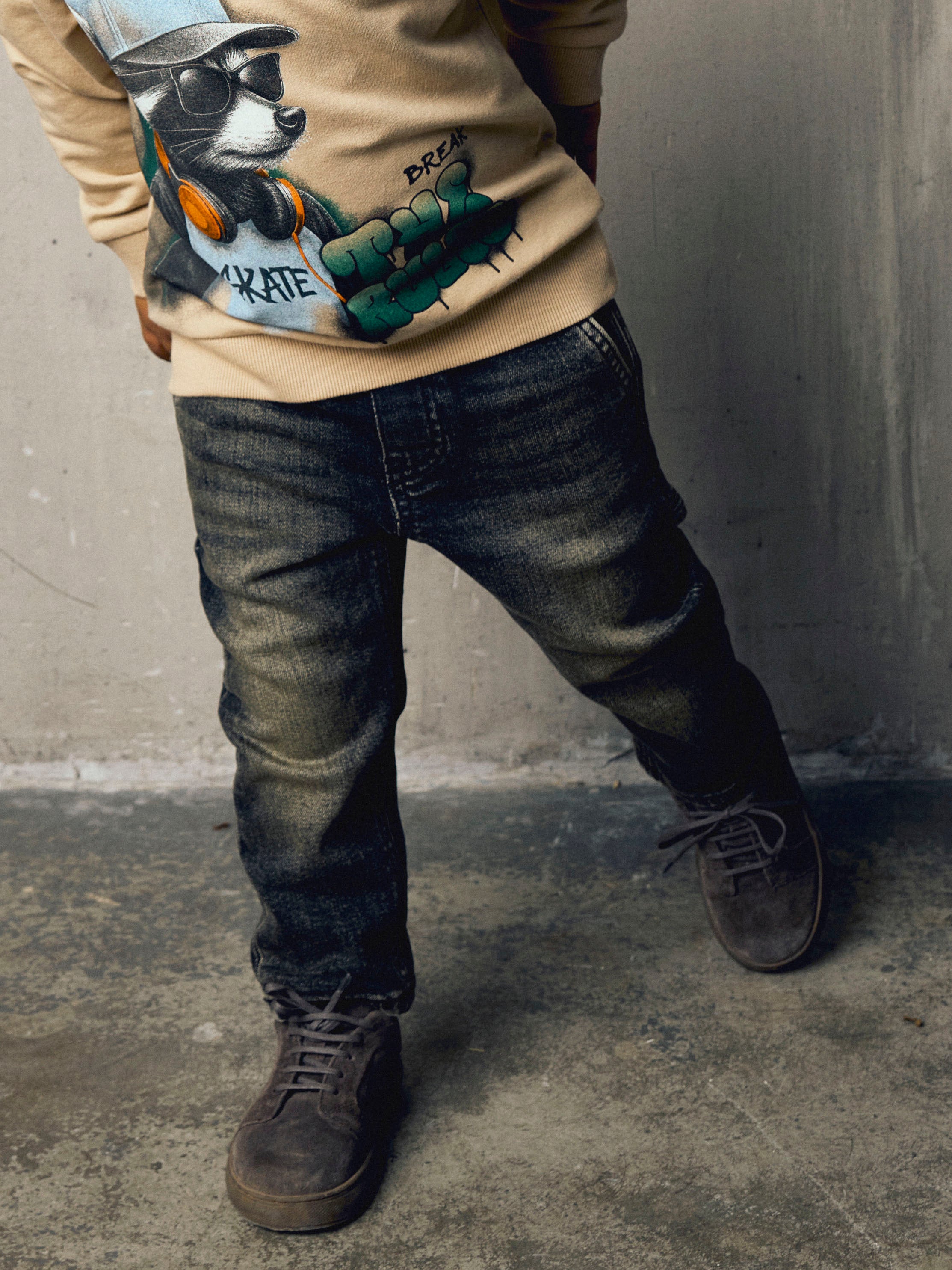 Name It - Ben Tapered Jeans Carp - Brown Denim