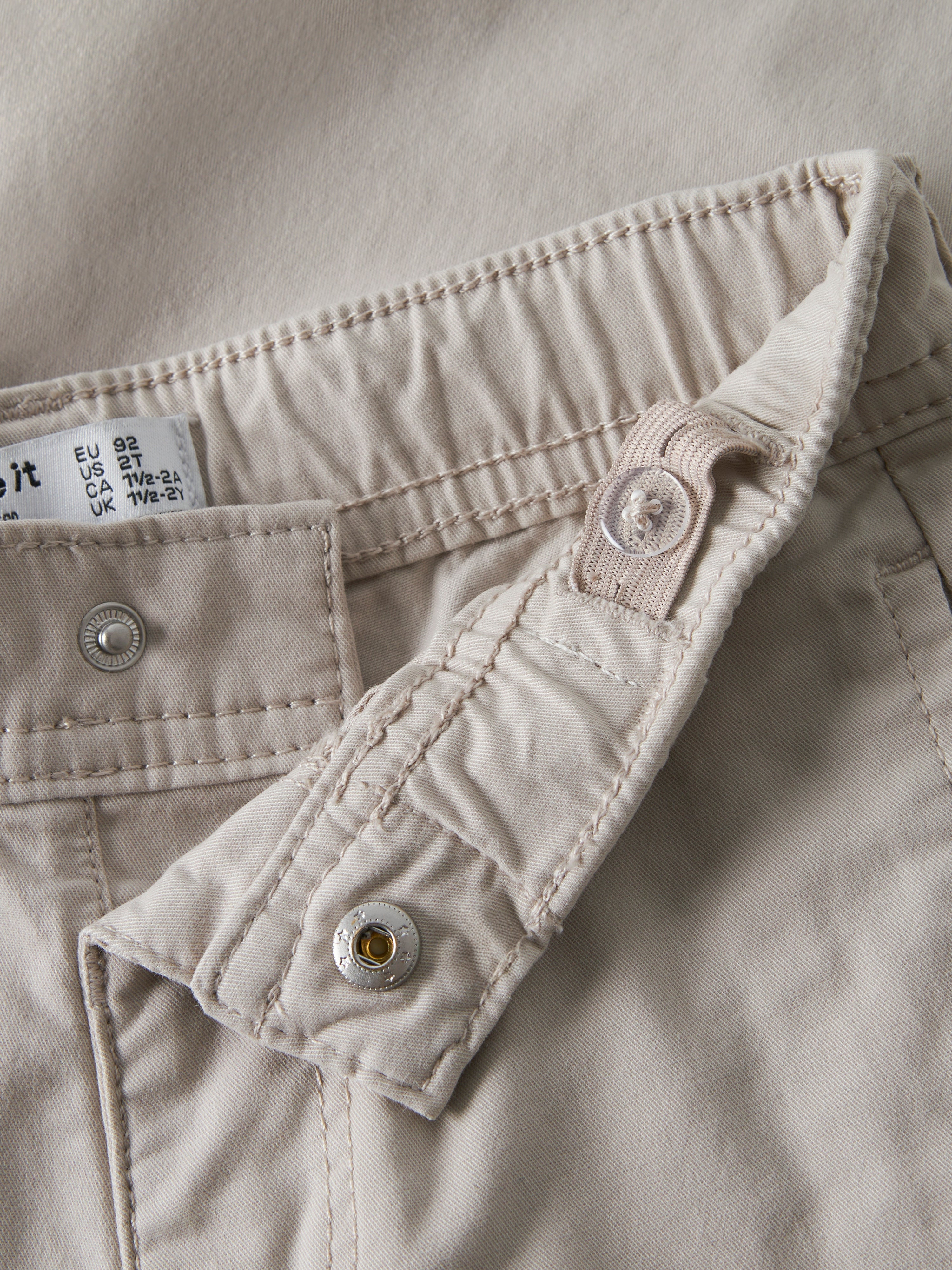 Name It Ben Twist Twill Pants - Chateau Gray