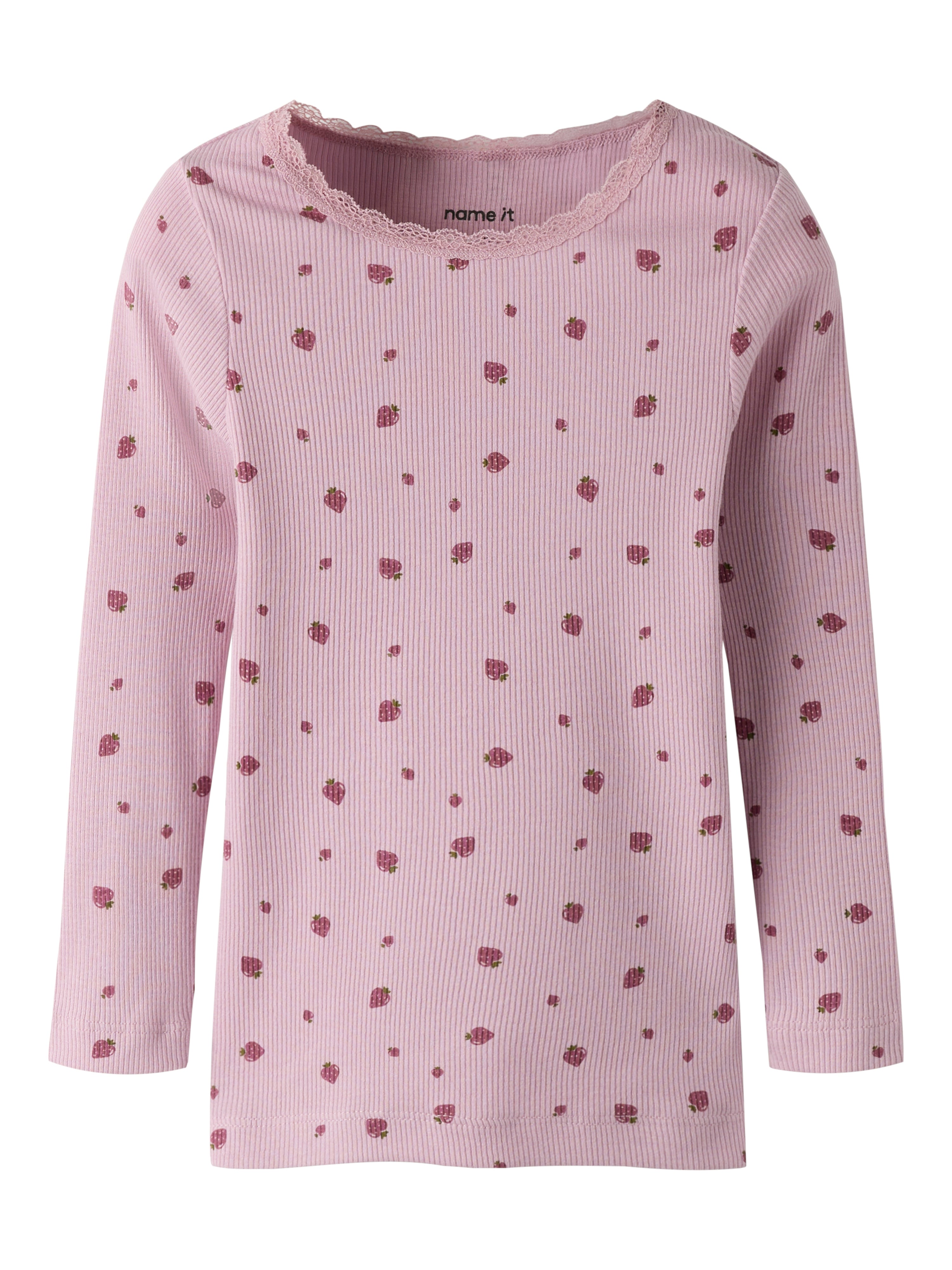 Name It Binna LS Slim Top - Dawn Pink