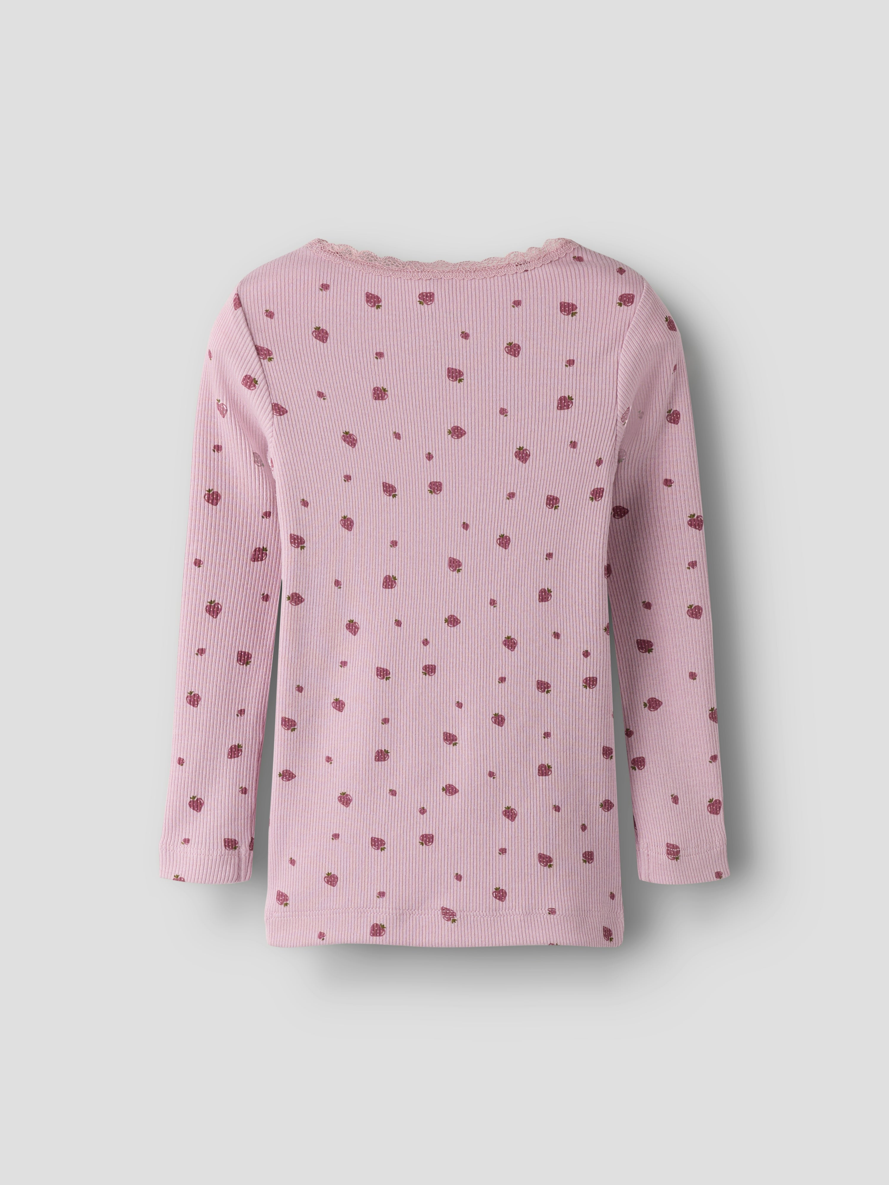 Name It Binna LS Slim Top - Dawn Pink