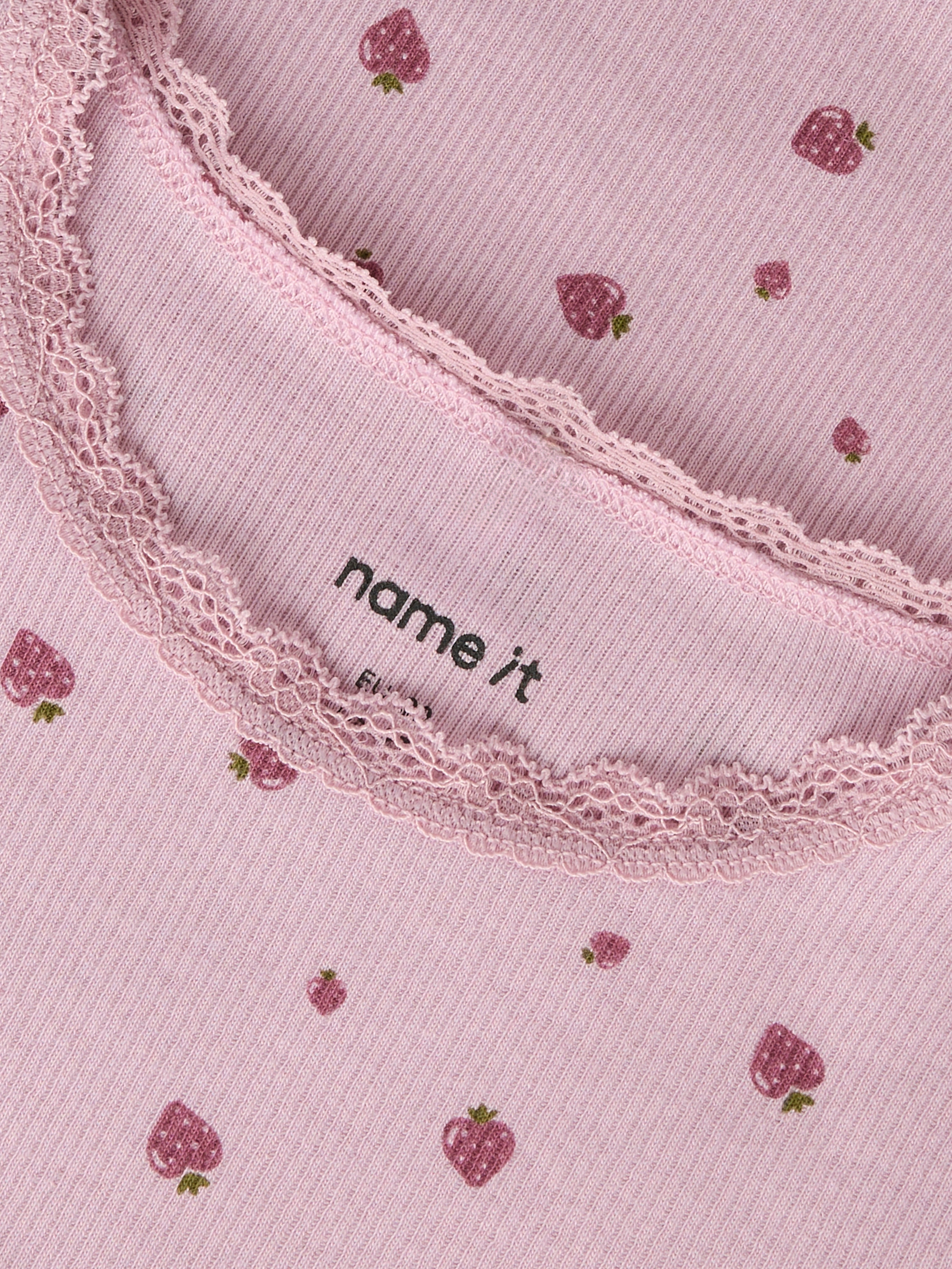 Name It Binna LS Slim Top - Dawn Pink