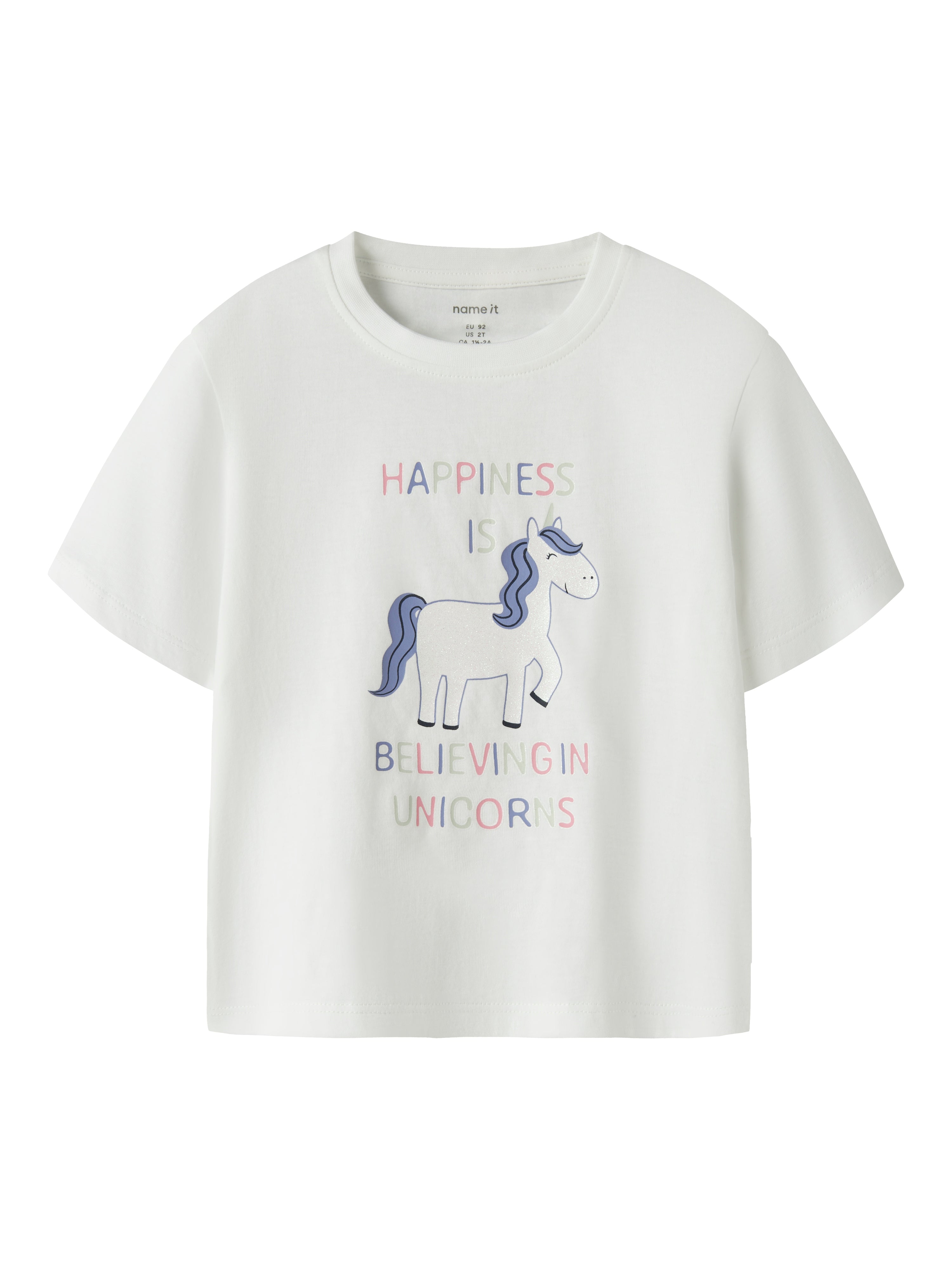 Name It Velda - SS Top - Bright White