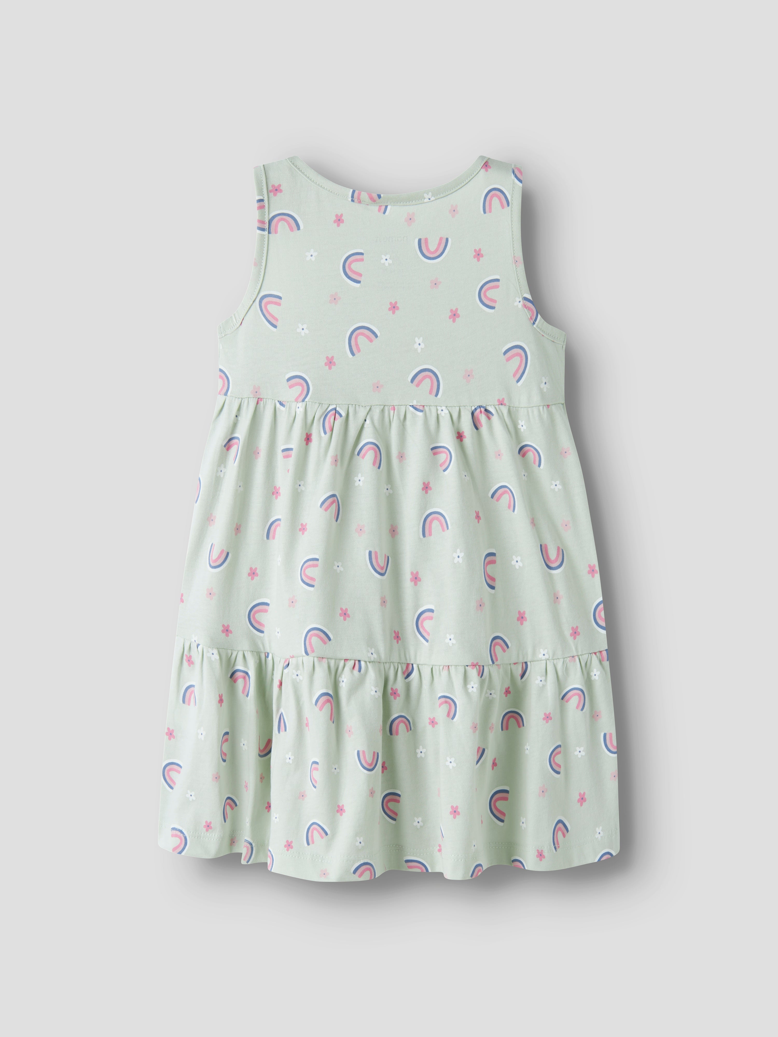 Name It Vigga - Spencer Dress - Pale Aqua/Rainbow
