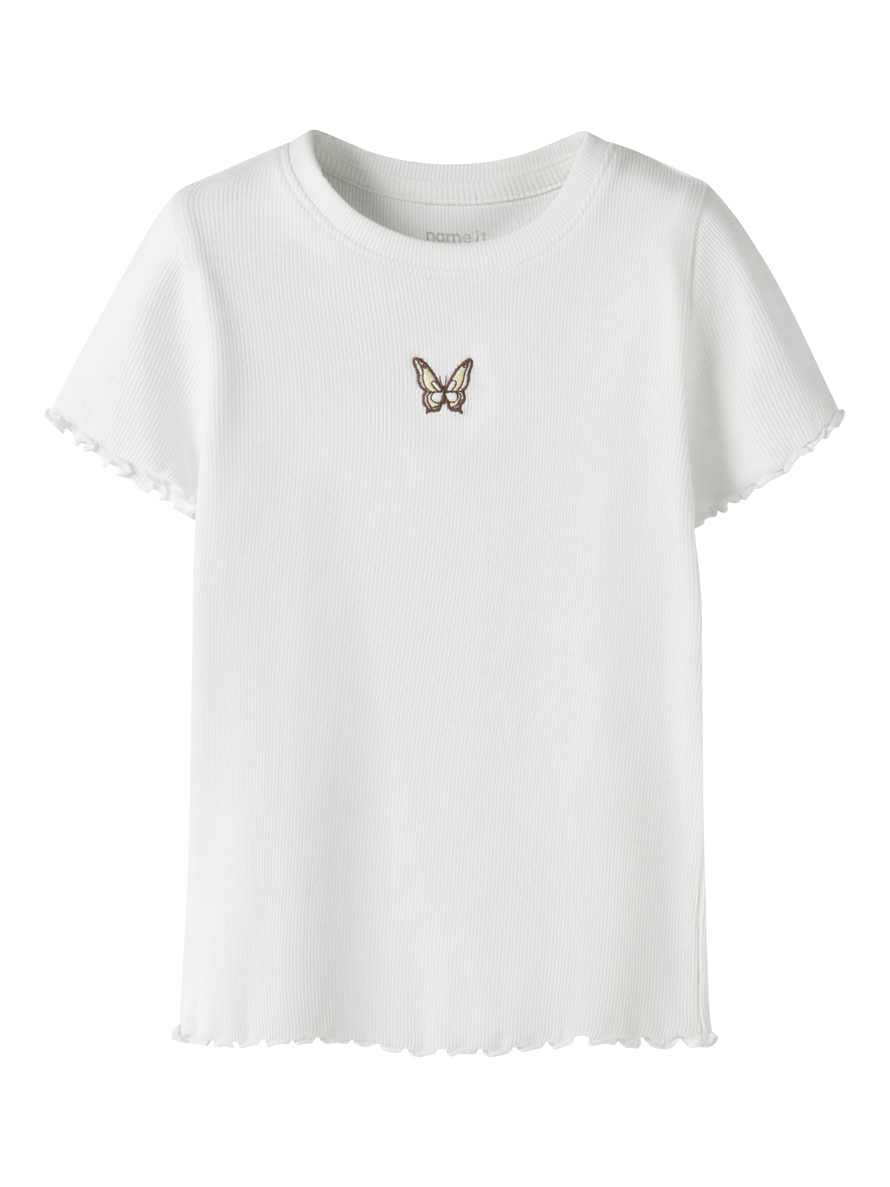 Name It Vivemma - SS Slim Top - Bright White