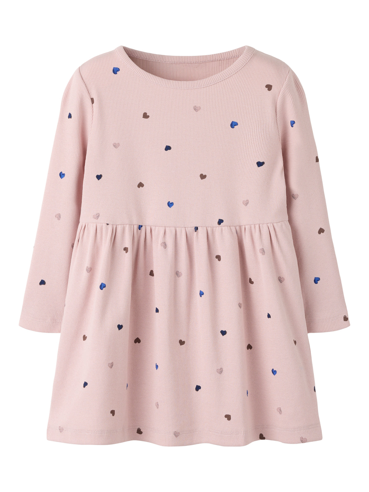 Name It Nutti - LS Dress - Burnished Lilac / Hearts