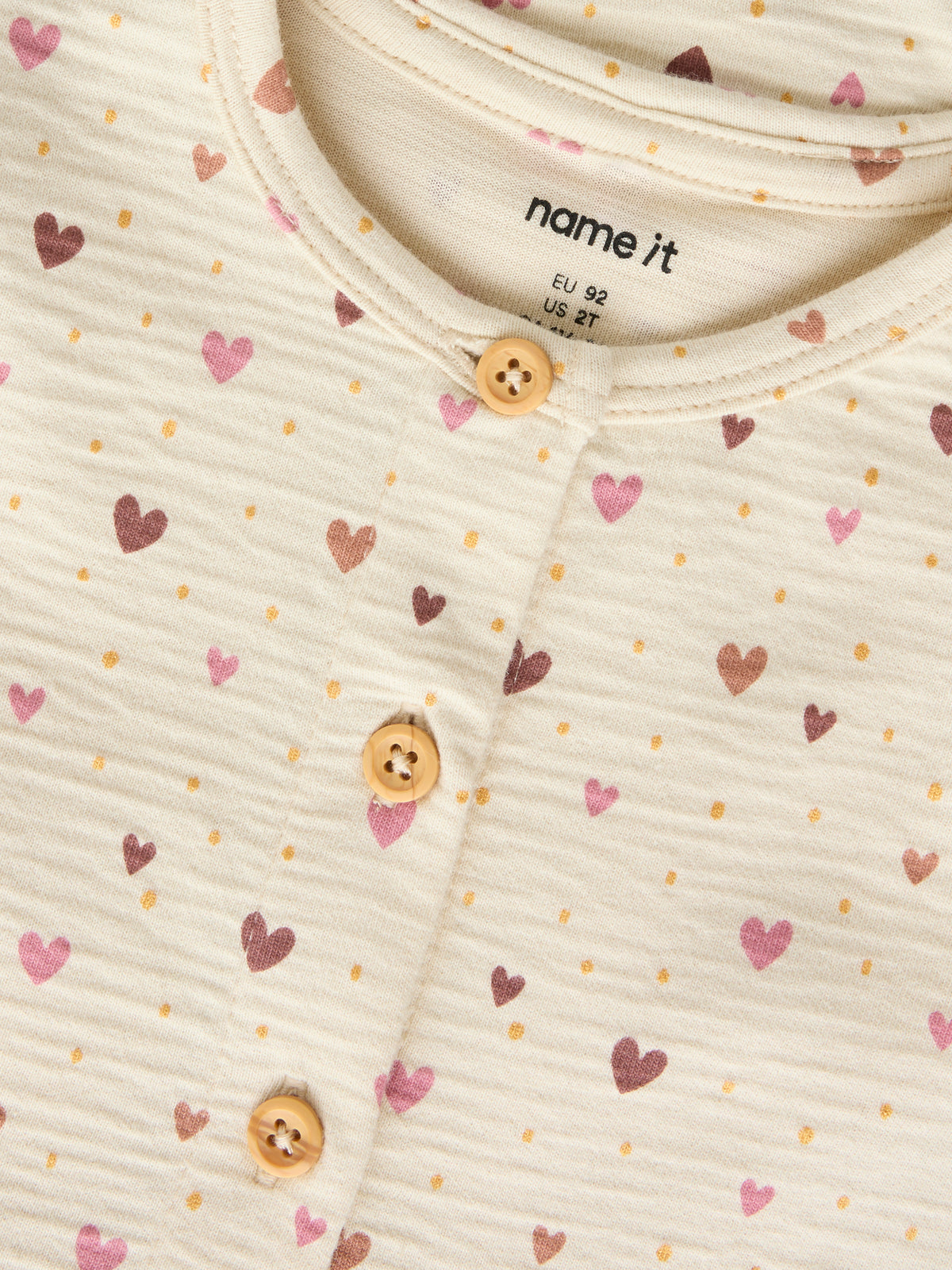 Name It Hayla - LS Light Swe Dress - Almond Milk