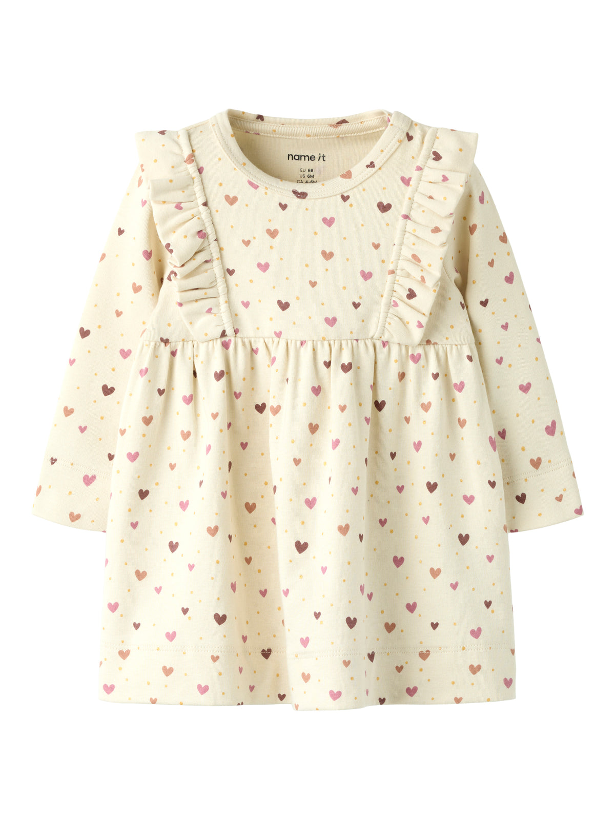 Name It Hayla - LS Dress - Almond Milk