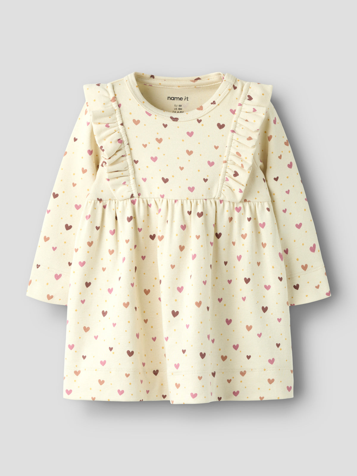 Name It Hayla - LS Dress - Almond Milk