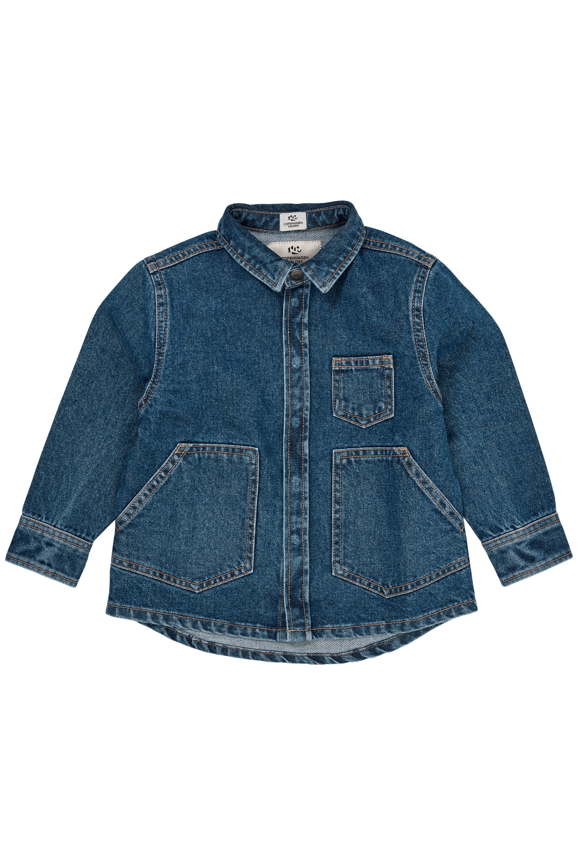 Copenhagen Colors Organic Jeans Jakke - Indiago Blue Washed