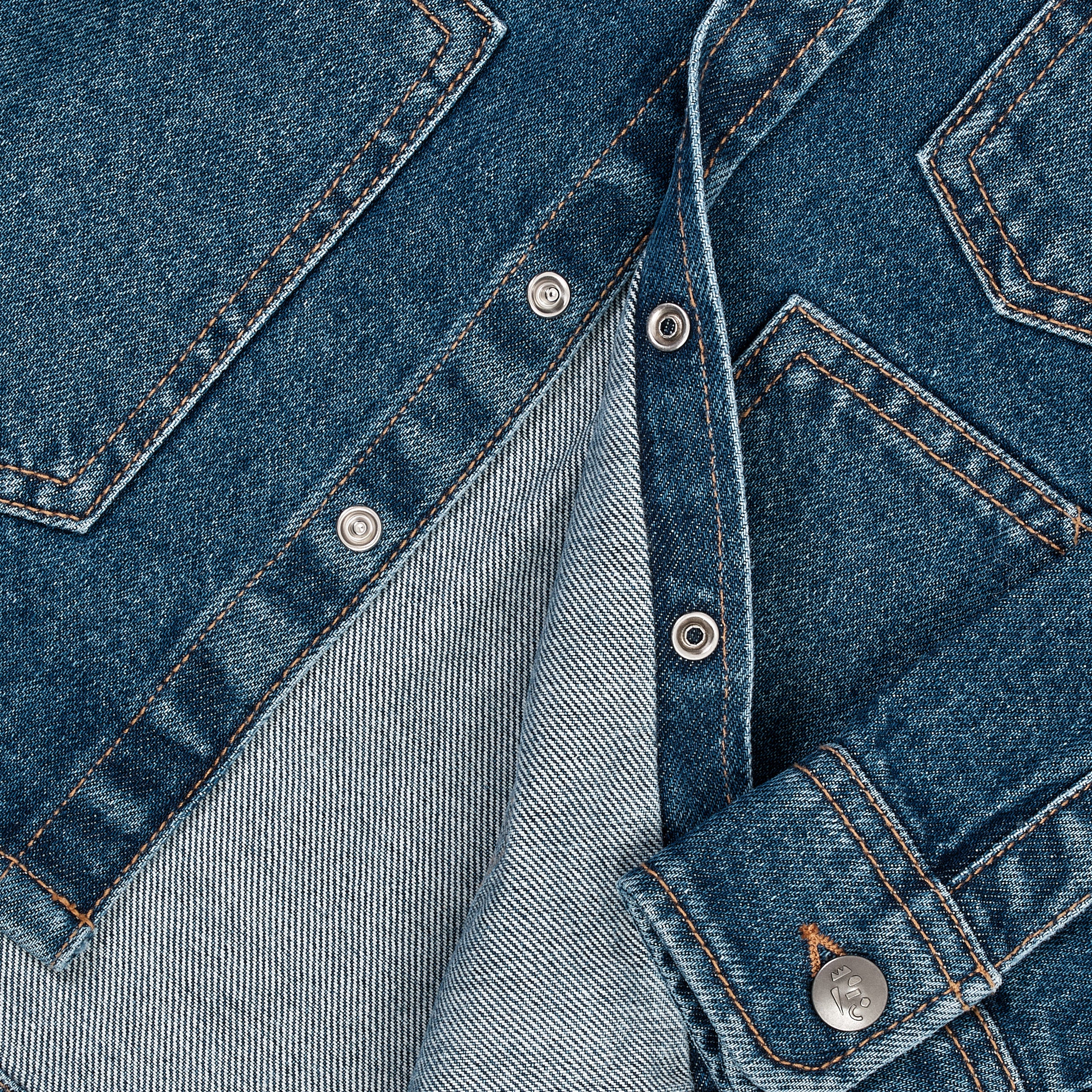Copenhagen Colors Organic Jeans Jakke - Indiago Blue Washed