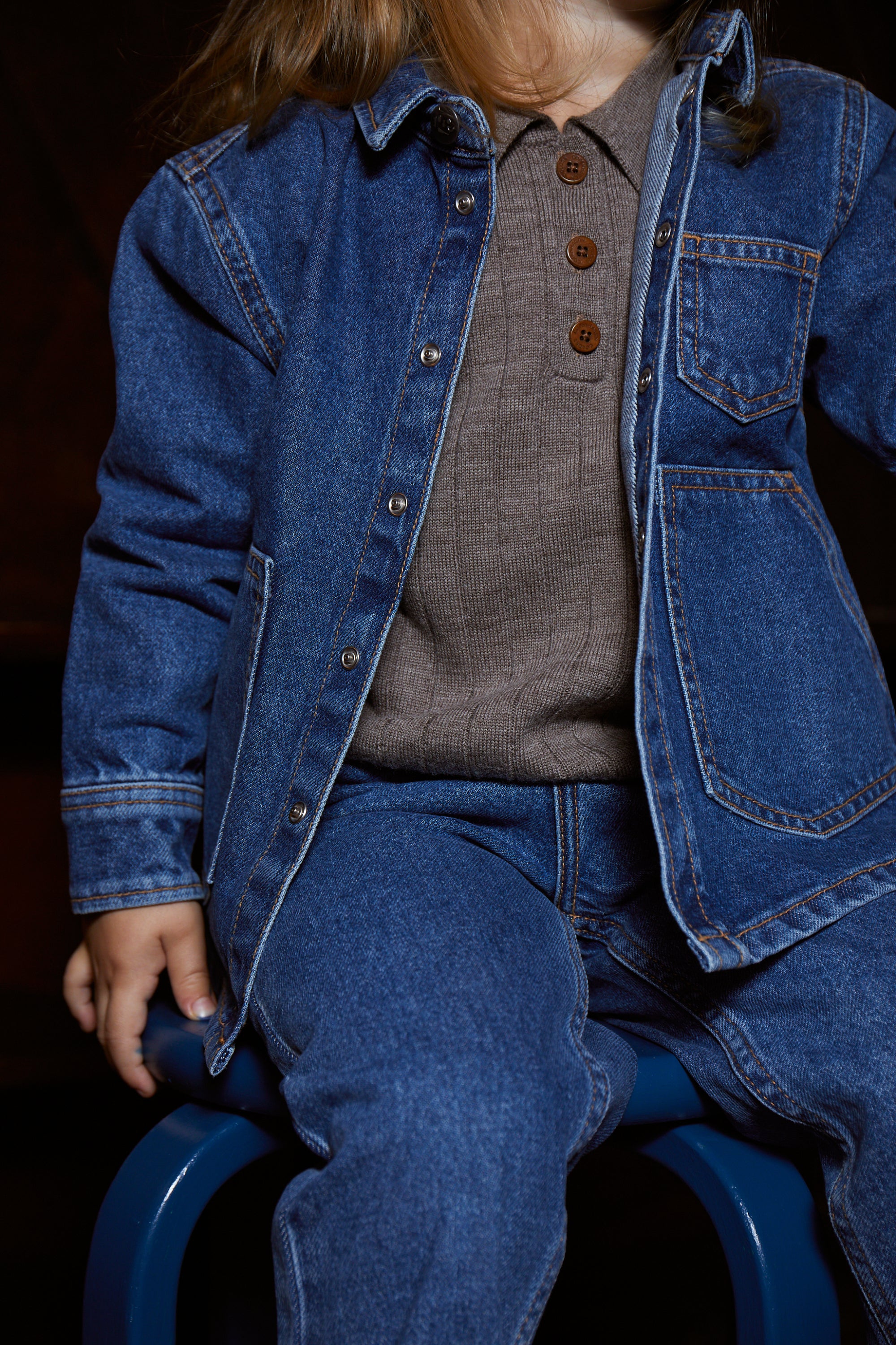 Copenhagen Colors Organic Jeans Jakke - Indiago Blue Washed