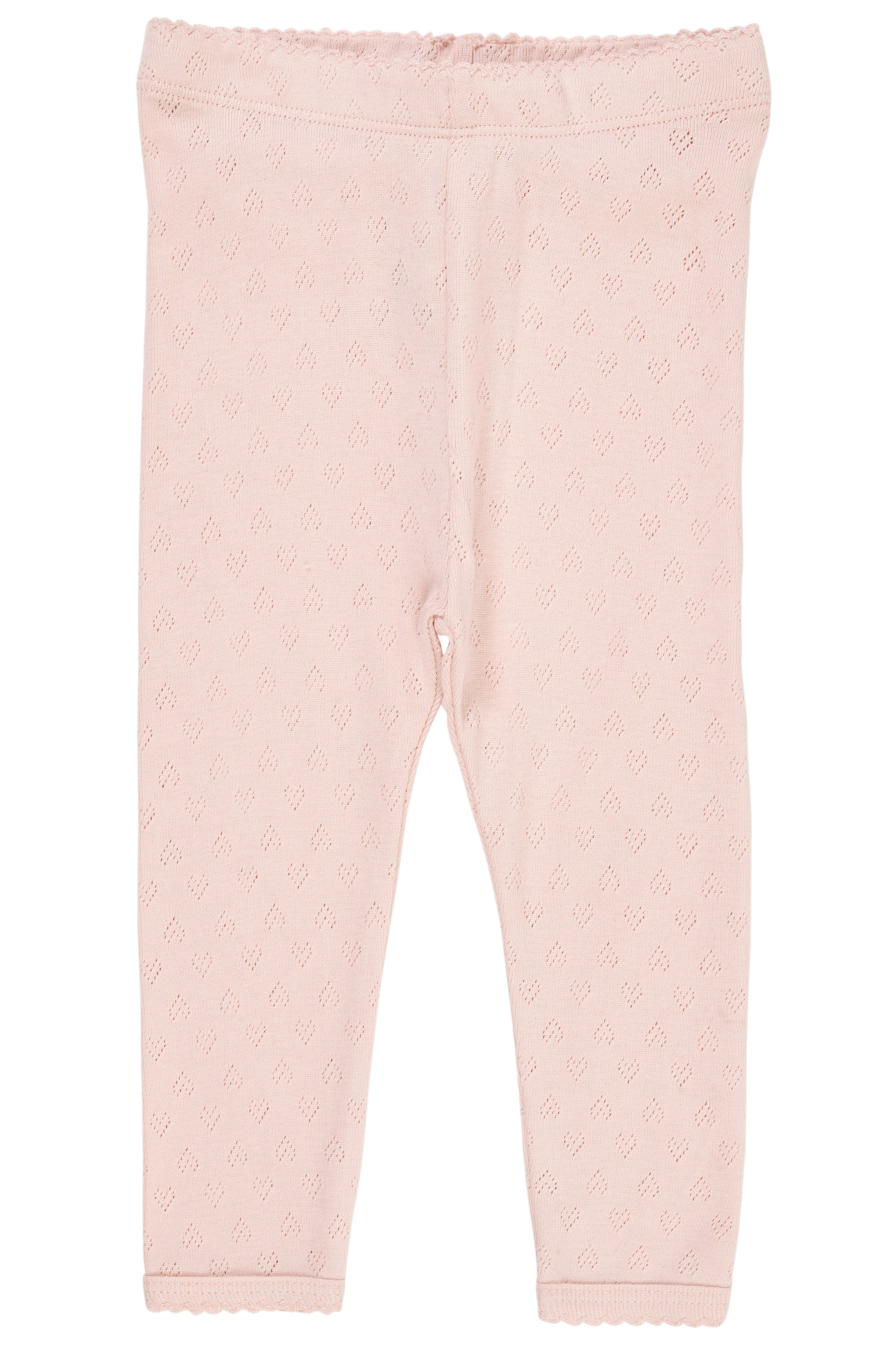 Copenhagen Colors Pointelle Heart Leggings - Dusty Rose