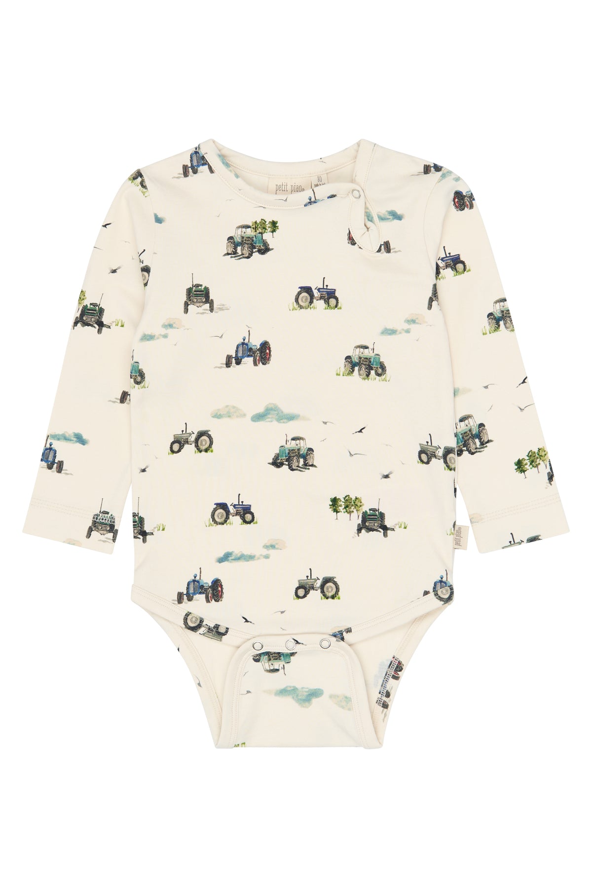 Petit Piao Star - Body - Eggnog Tractor AOP