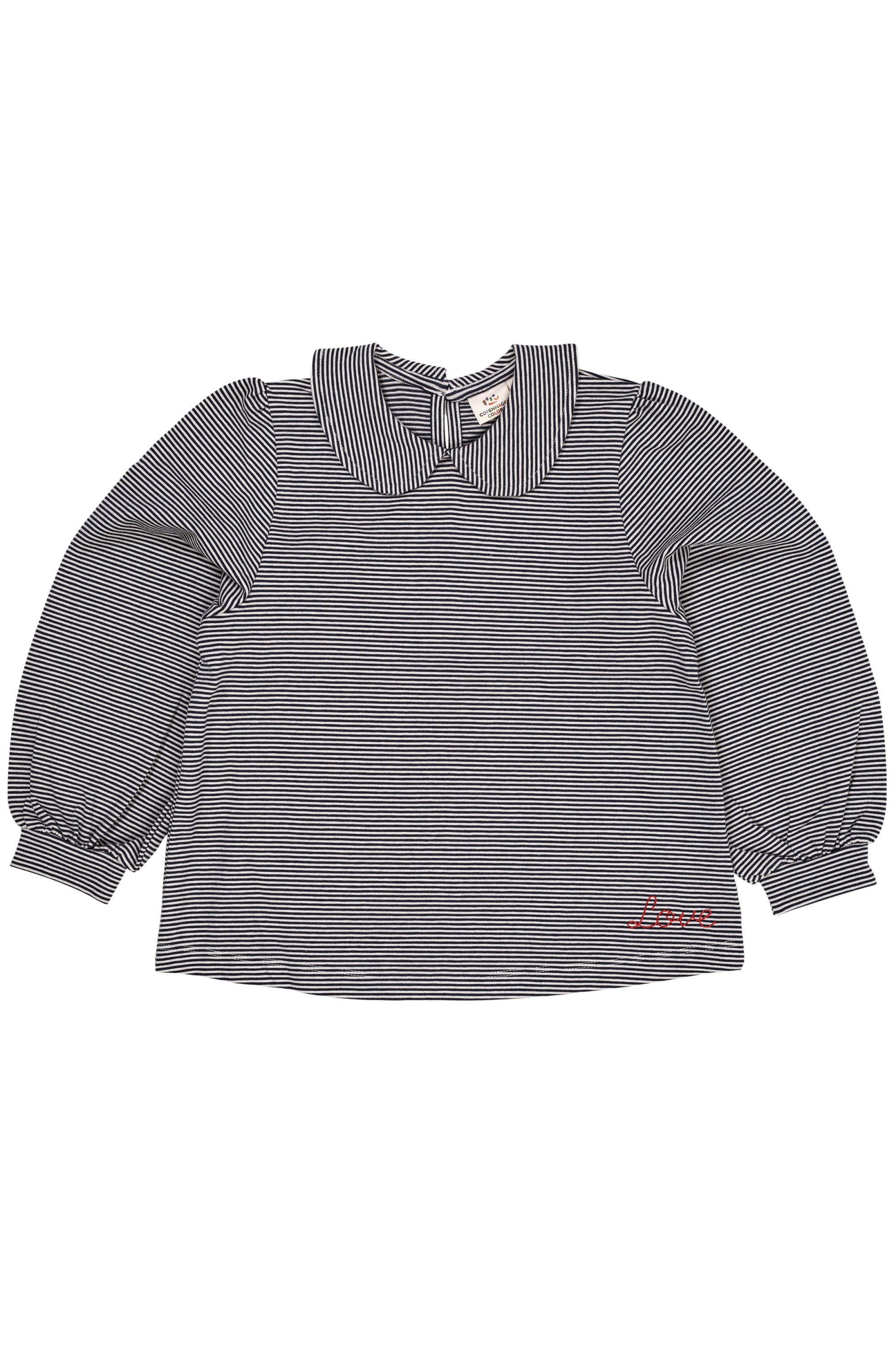 Copenhagen Colors Striped Blouse - Navy/Cream