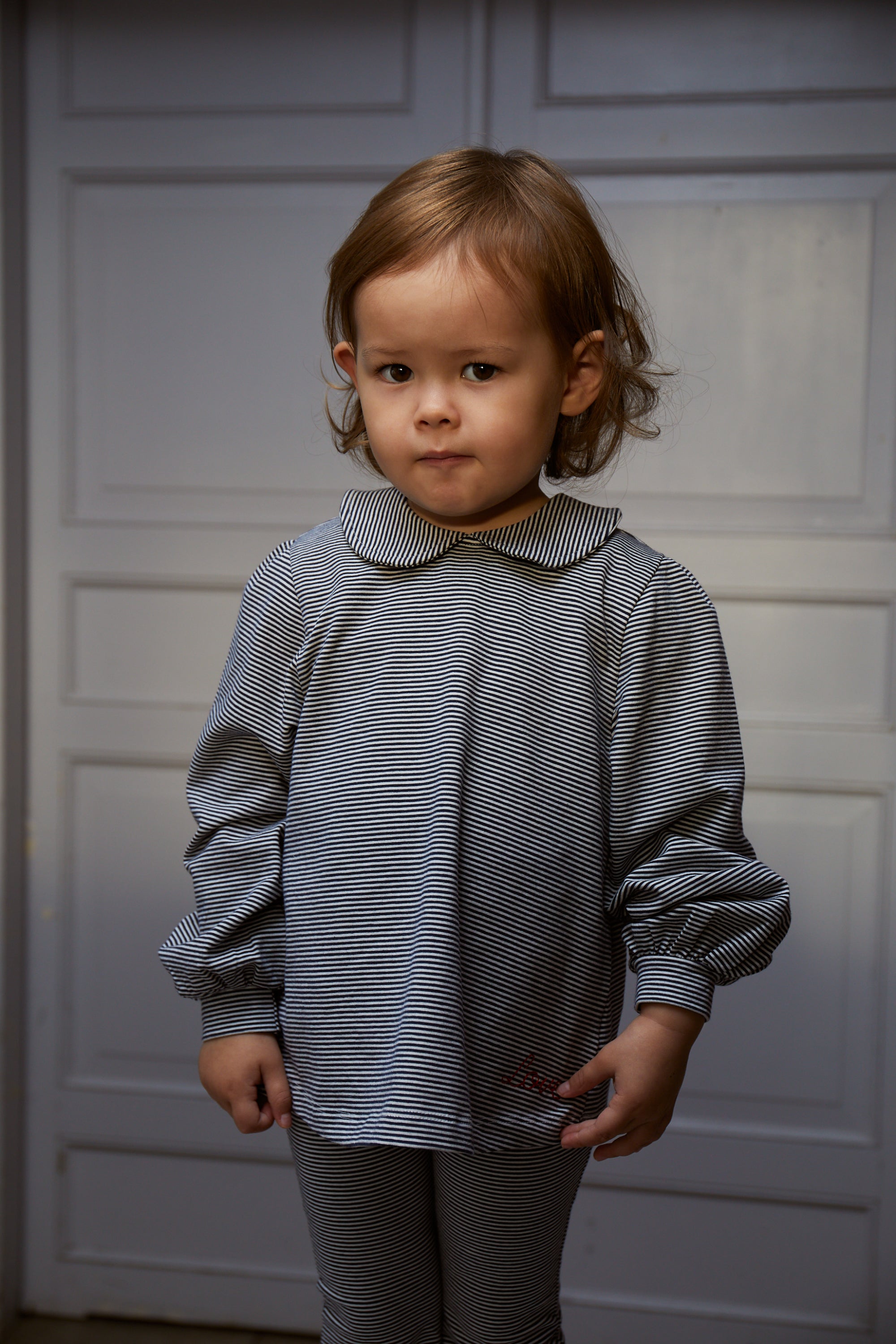 Copenhagen Colors Striped Blouse - Navy/Cream