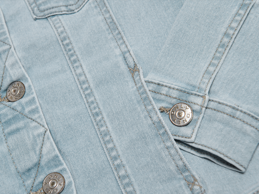 Only Mini Sara Denim Jacket NOOS - Light Blue Denim