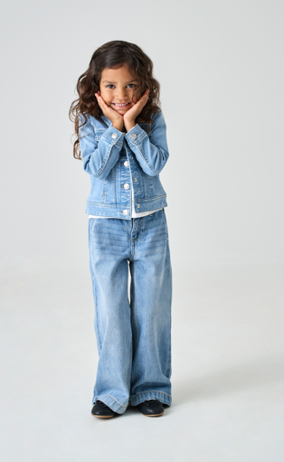 Only Mini Sara Denim Jacket NOOS - Light Blue Denim