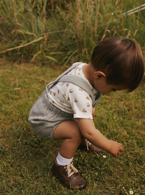 Lil Atelier Lavo Eni SS Body - Coconut Milk/Boat