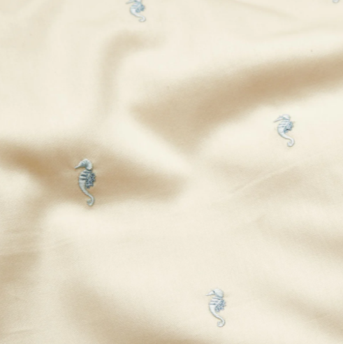 Cam Cam Copenhagen Broderet Baby Sengetøj - Sea Garden