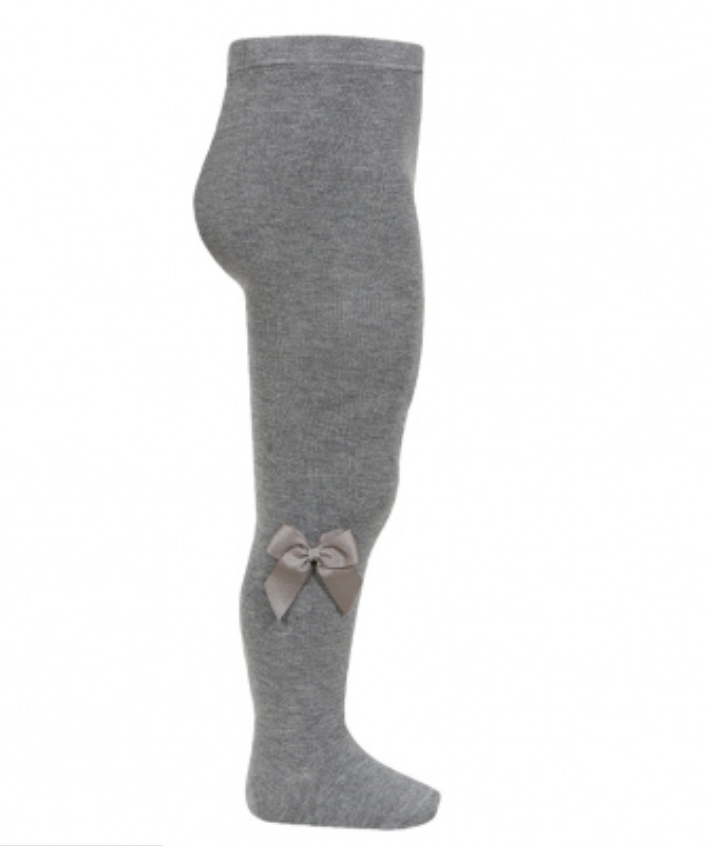 Condor Strømpebukser med Sløjfe - Grey