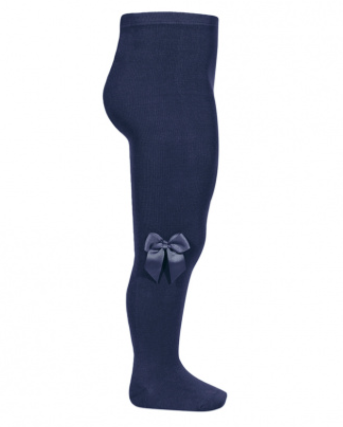 Condor Strømpebukser med Sløjfe - Navy