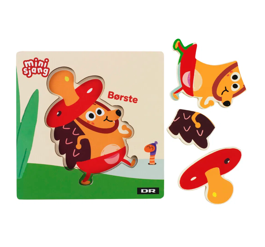 DR Træpuslespil - Børste, Trumle, Rut eller Orm